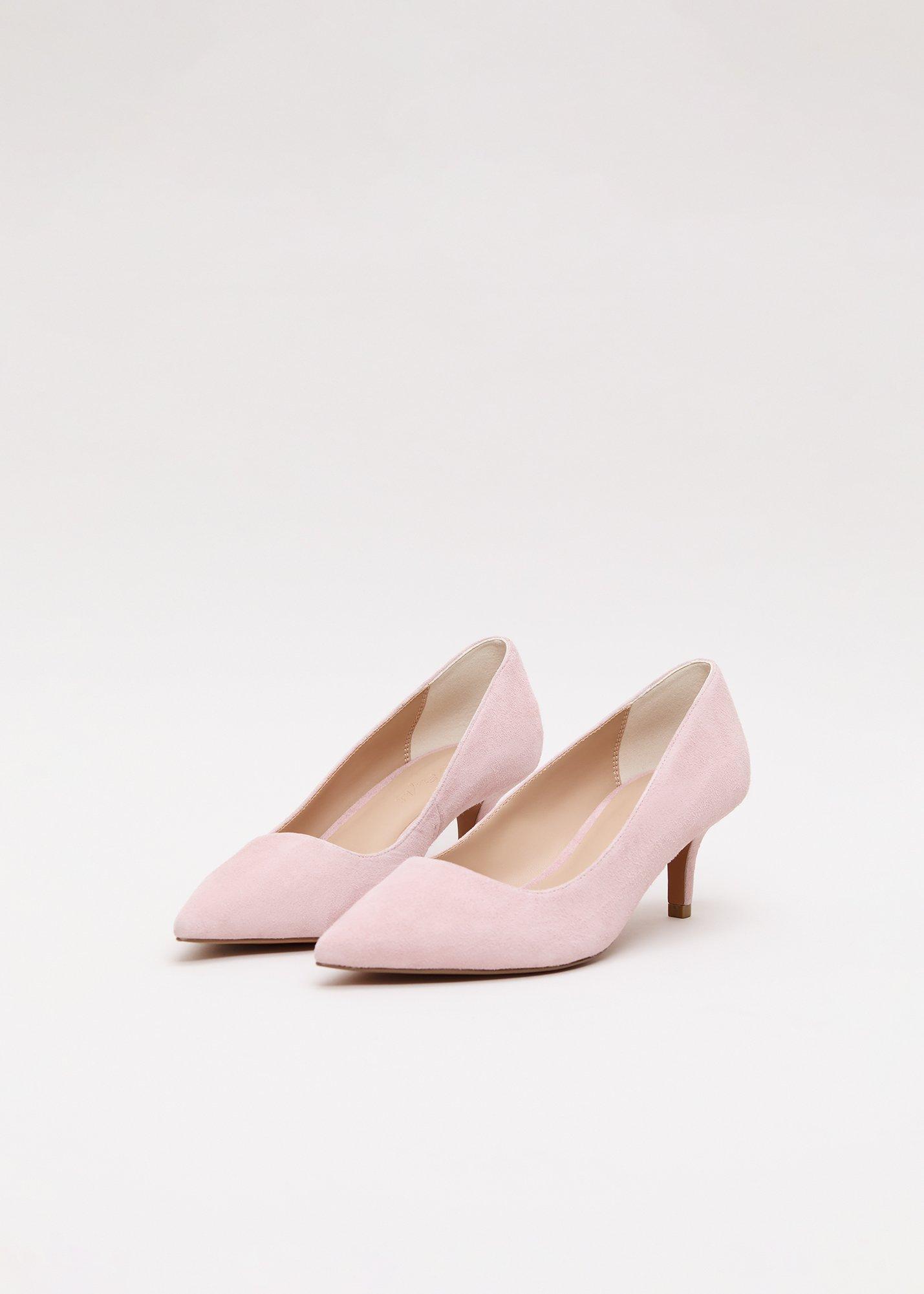 Suede Court Shoes
