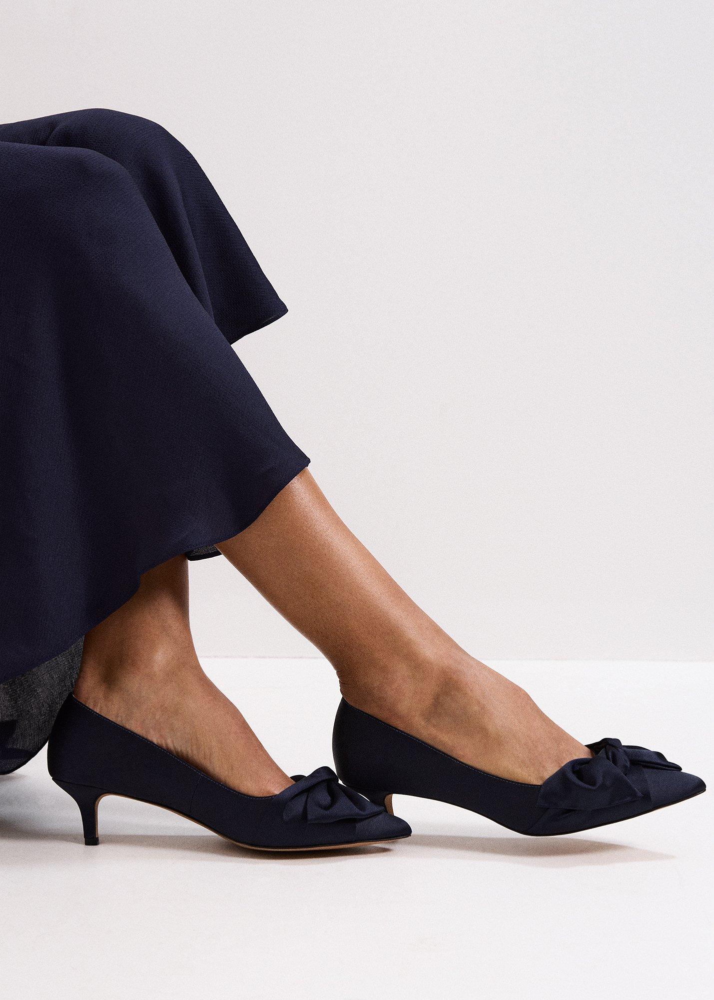 ${product-id}-Satin Knot Front Kitten Heel-Navy-${view-type}