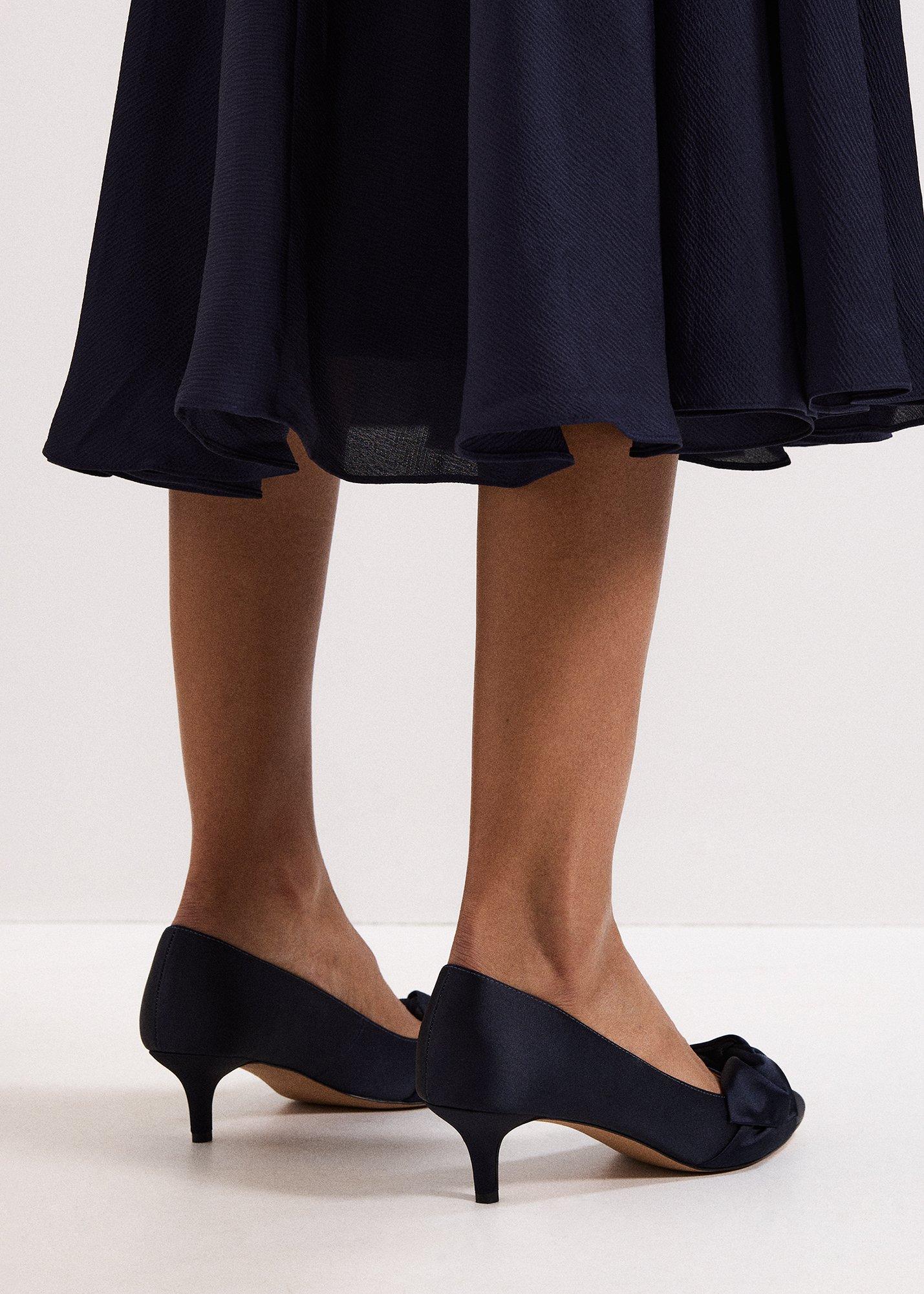 ${product-id}-Satin Knot Front Kitten Heel-Navy-${view-type}