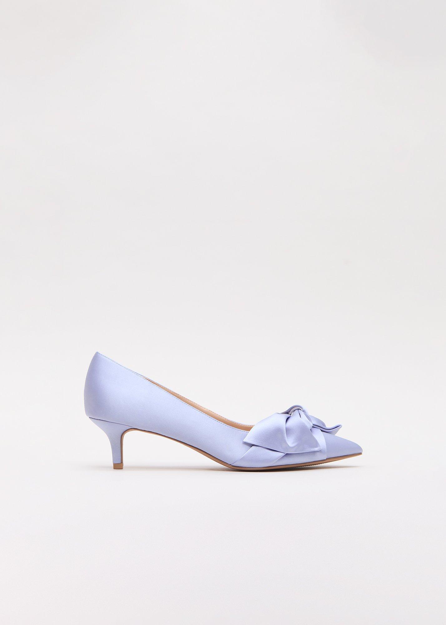 Satin Kitten Heels