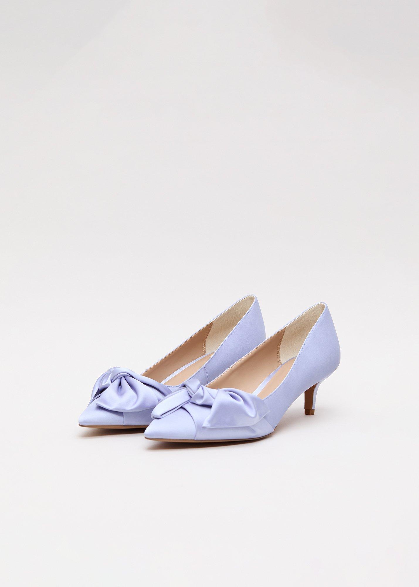Satin Kitten Heels