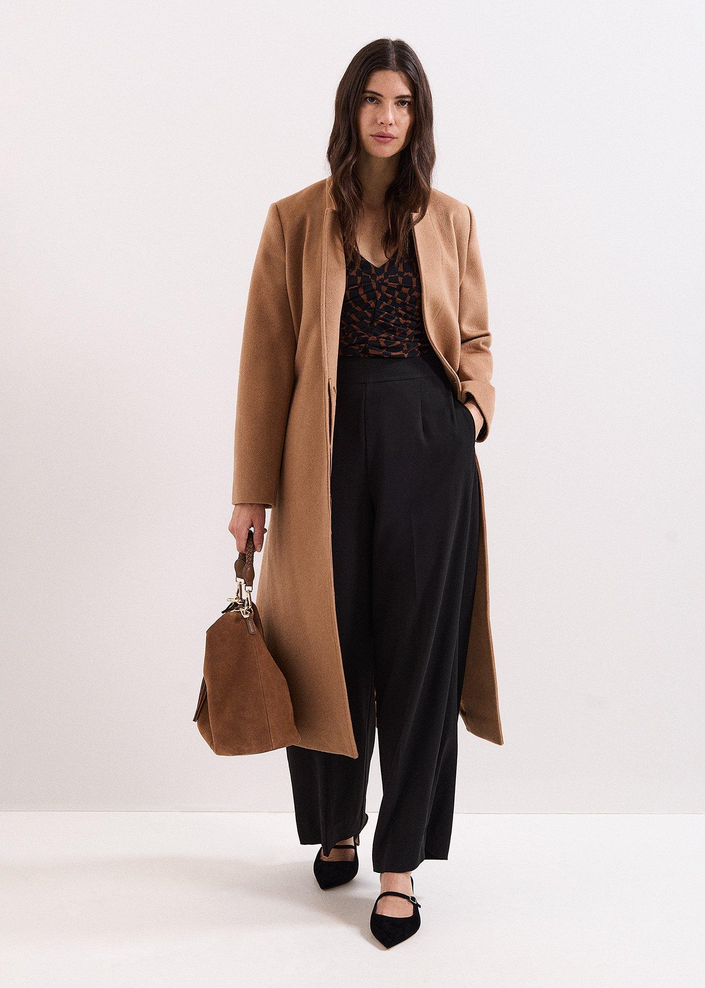 ${product-id}-Brooke Geo Pleat Front Long Sleeve Top-Brown-${view-type}