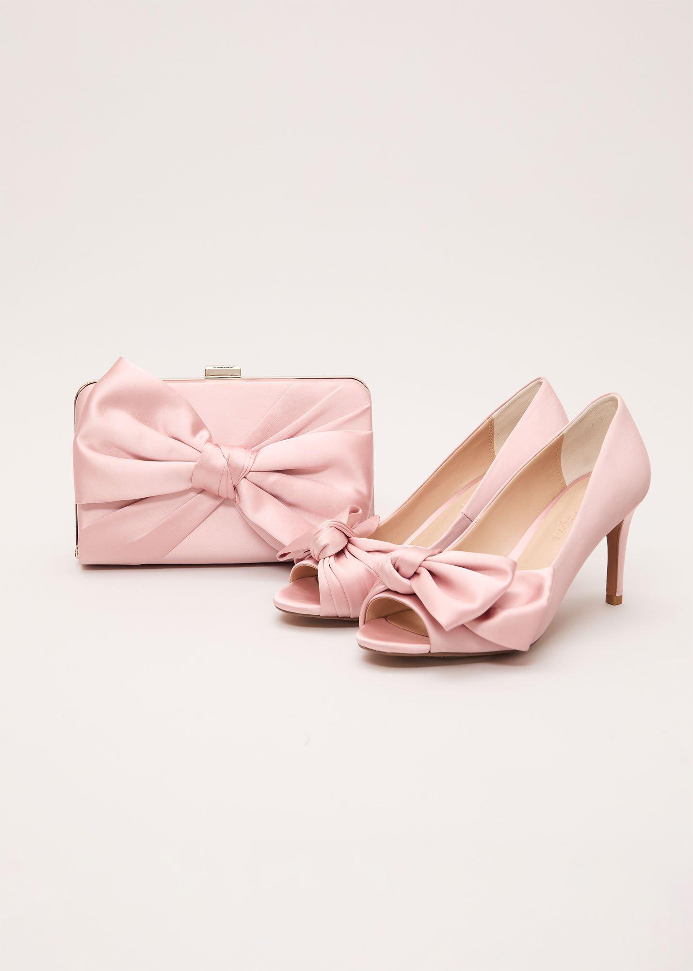 ${product-id}-Satin Knot Front Box Clutch Bag-Pale Pink-${view-type}