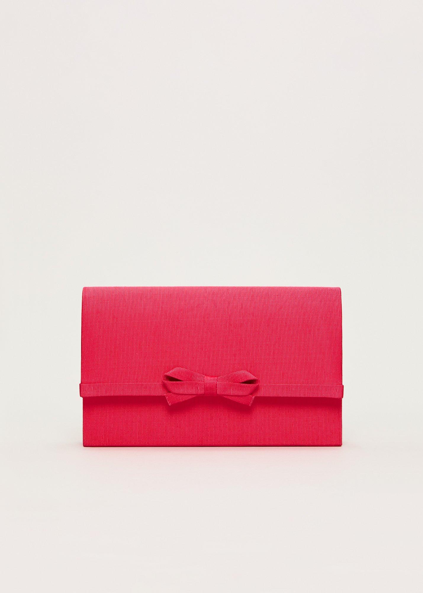Grosgrain Bow Clutch Bag