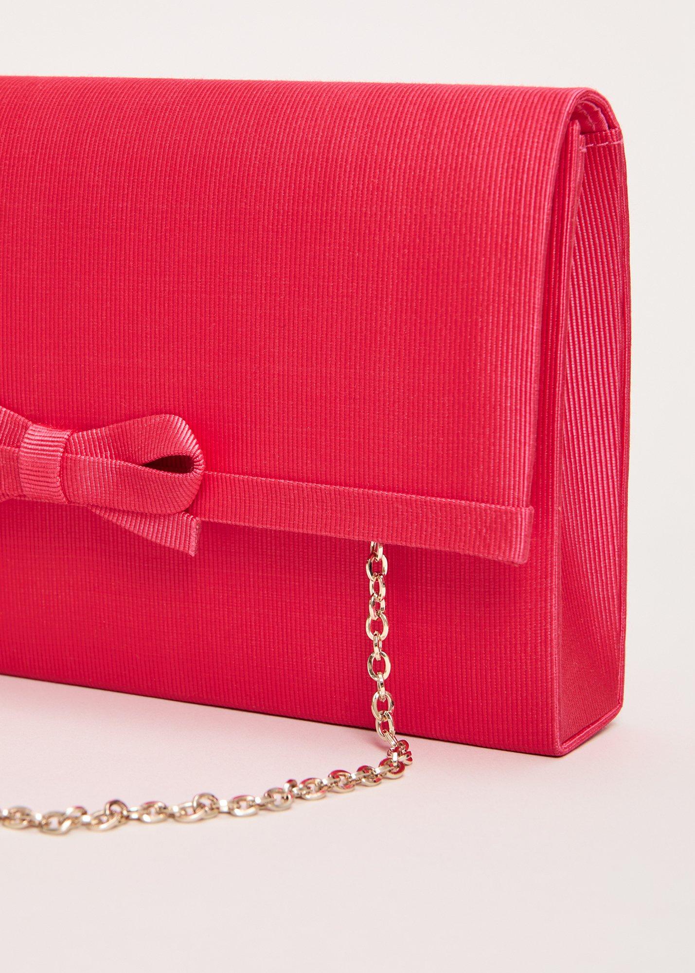 Grosgrain Bow Clutch Bag