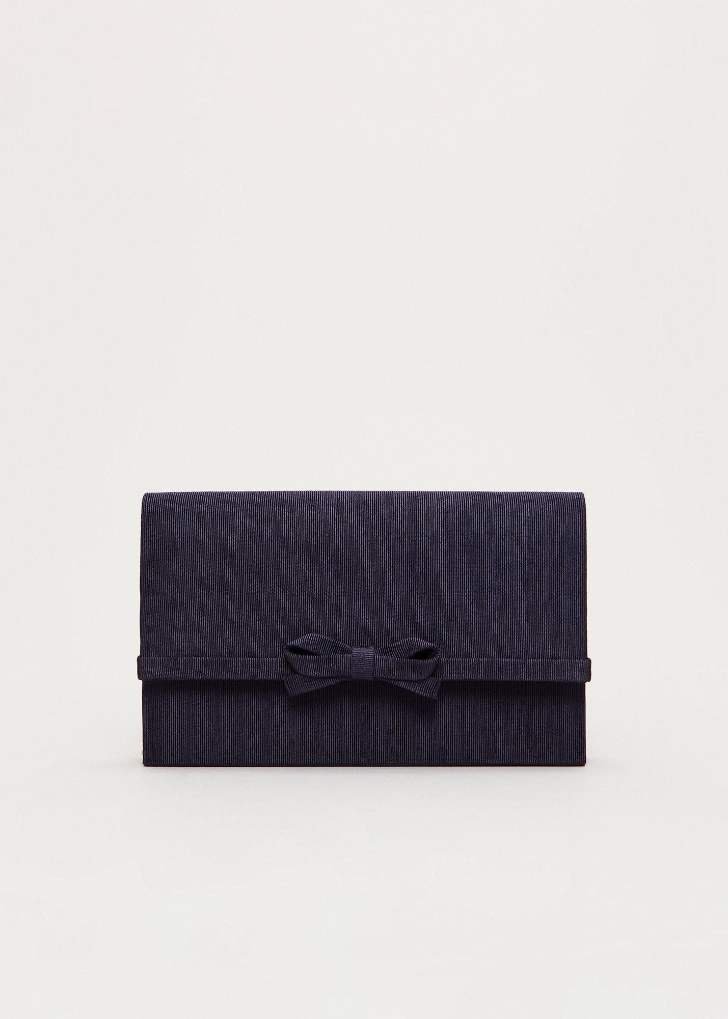 Grosgrain Bow Clutch Bag