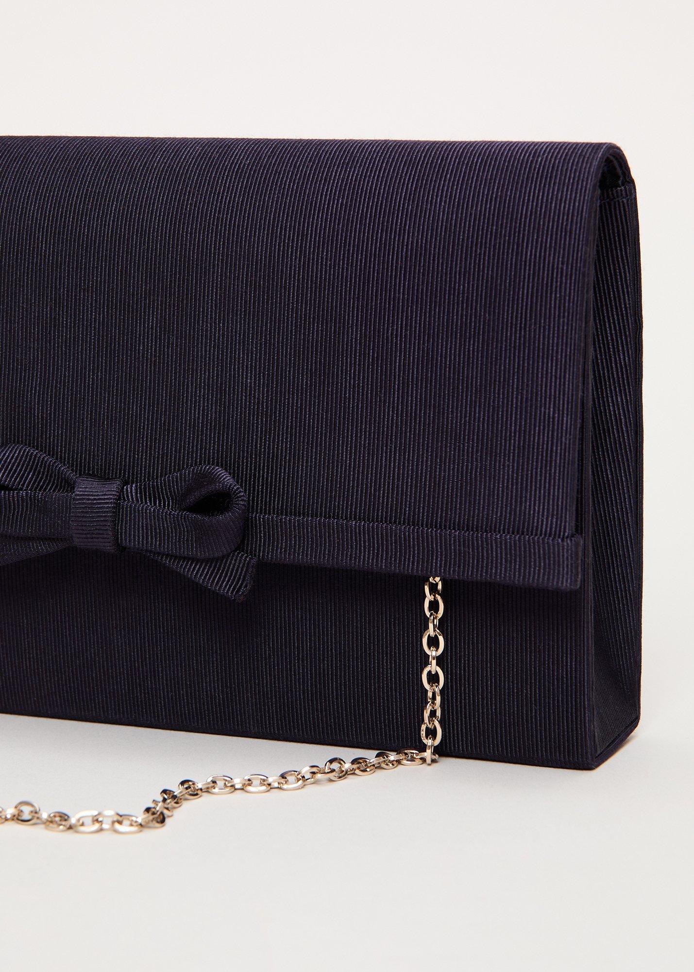 Grosgrain Bow Clutch Bag