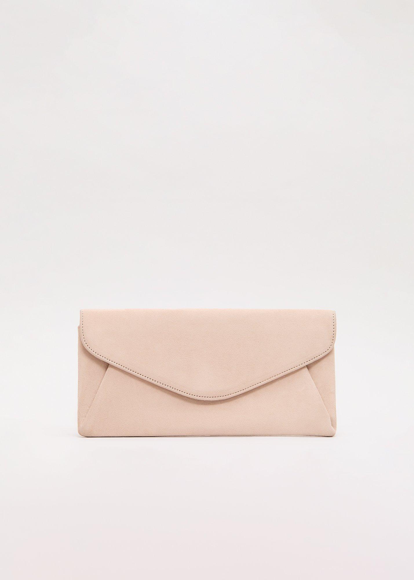 Suede Clutch Bag