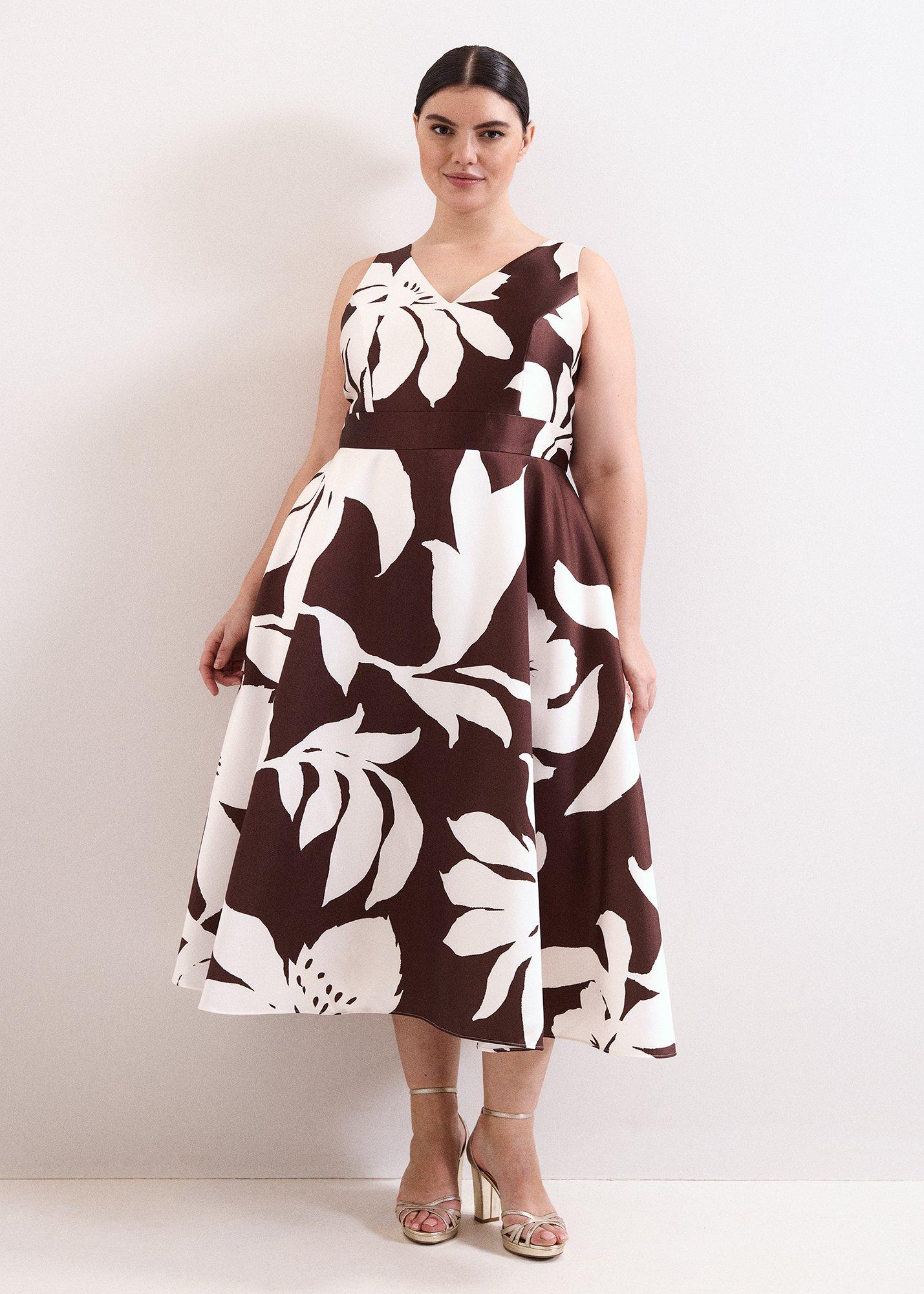 ${product-id}-Delicia Midi Dress-Brown-${view-type}