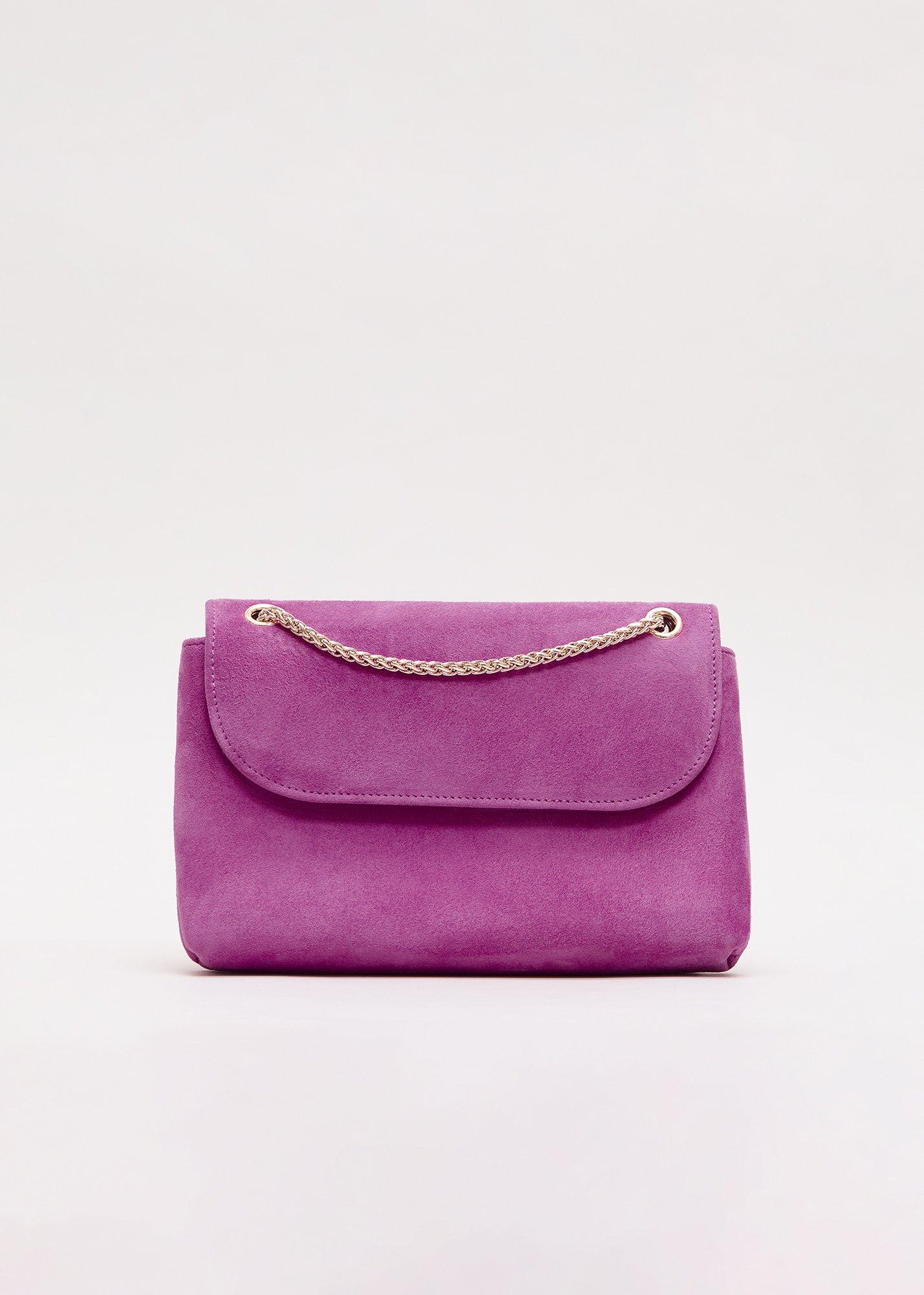 Suede Clutch Bag