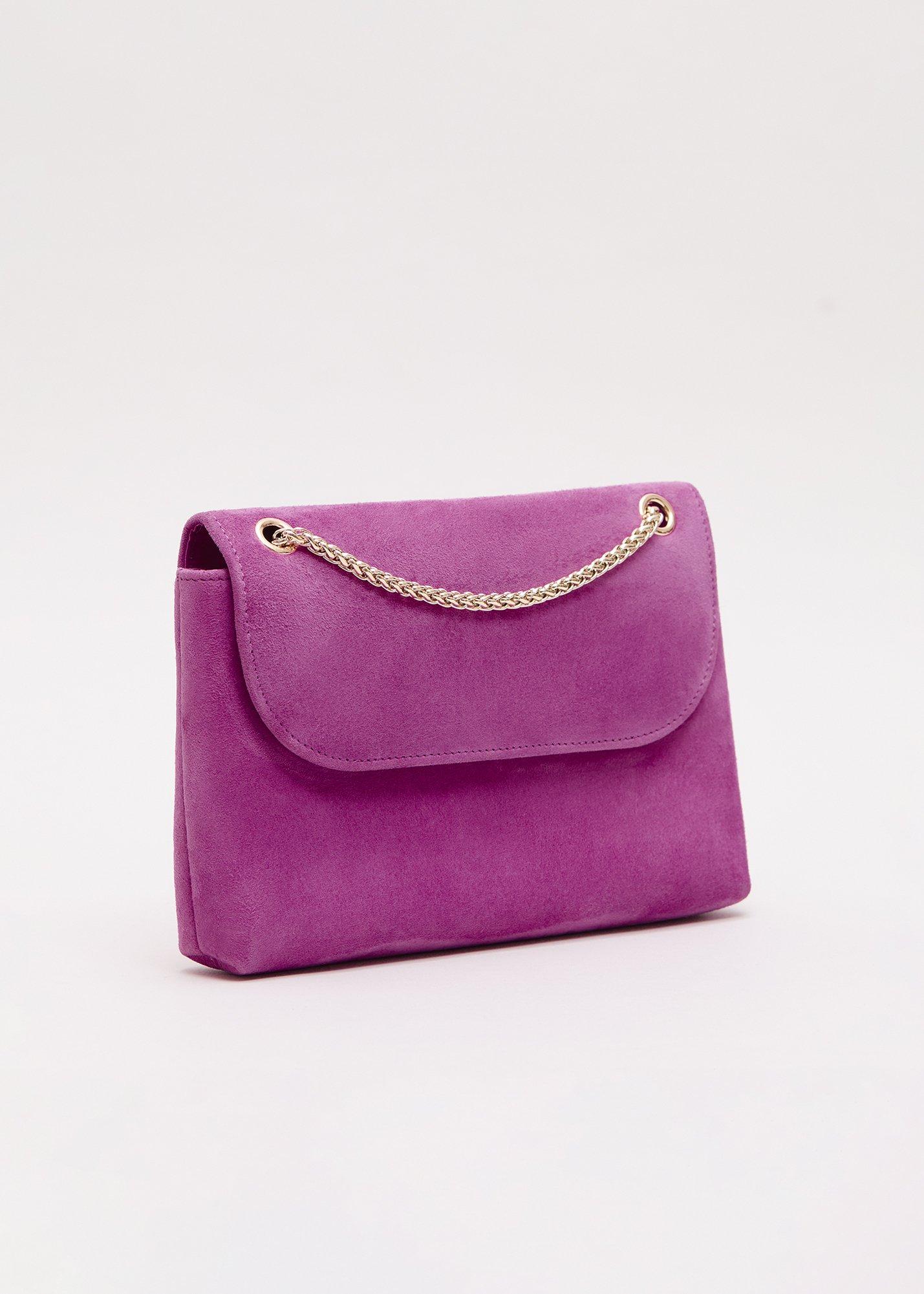 Suede Clutch Bag