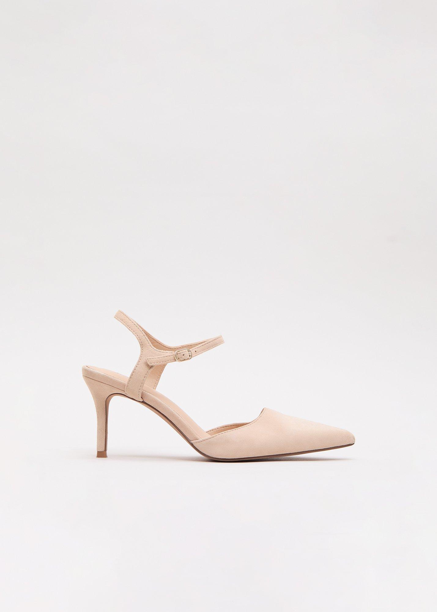 Suede Court Shoes