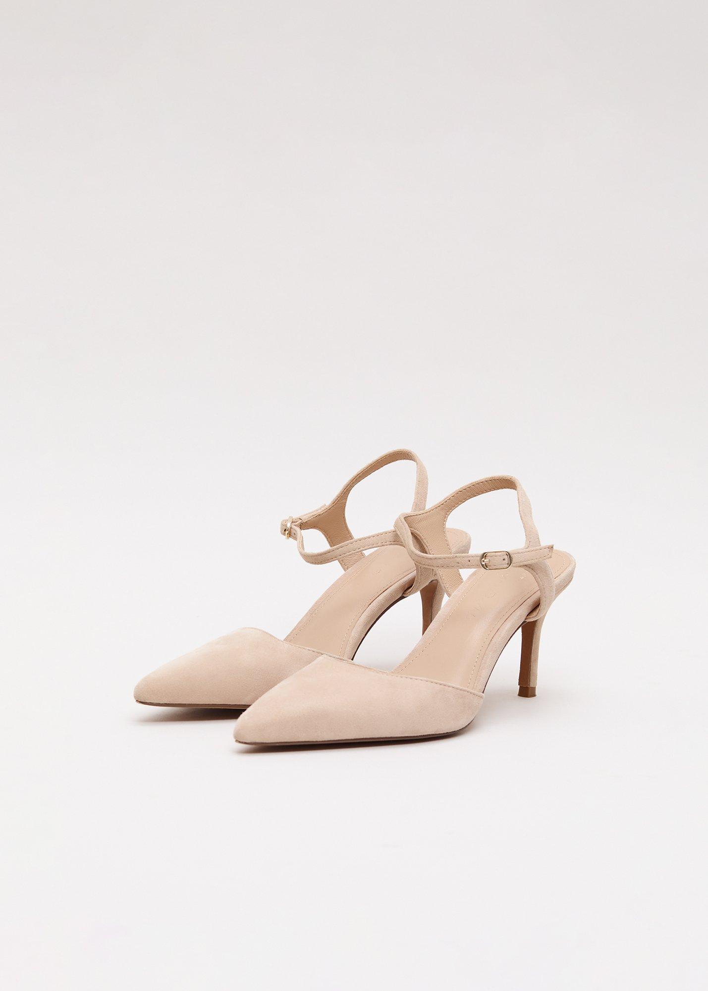 Suede Court Shoes