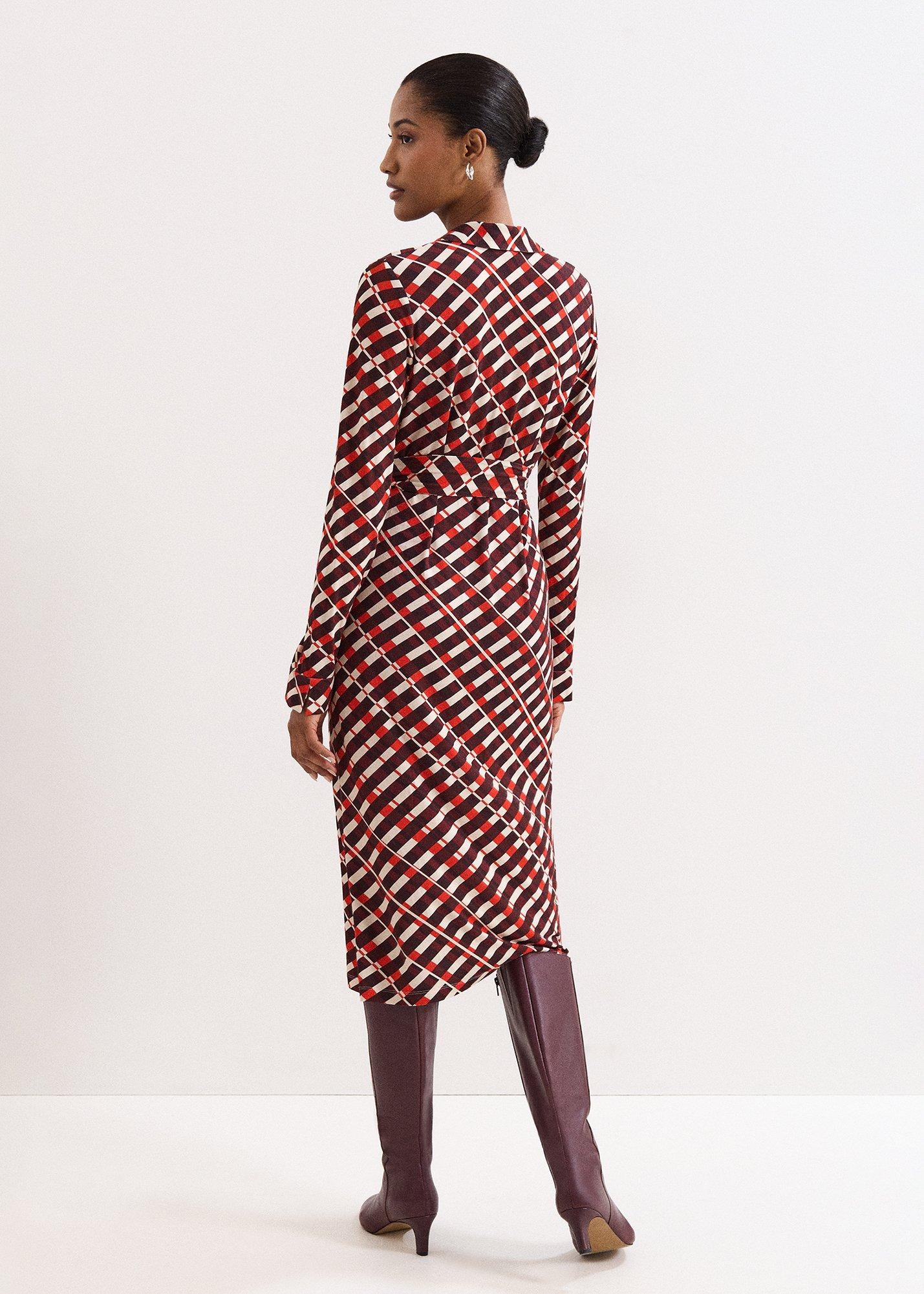Check Midi Dress