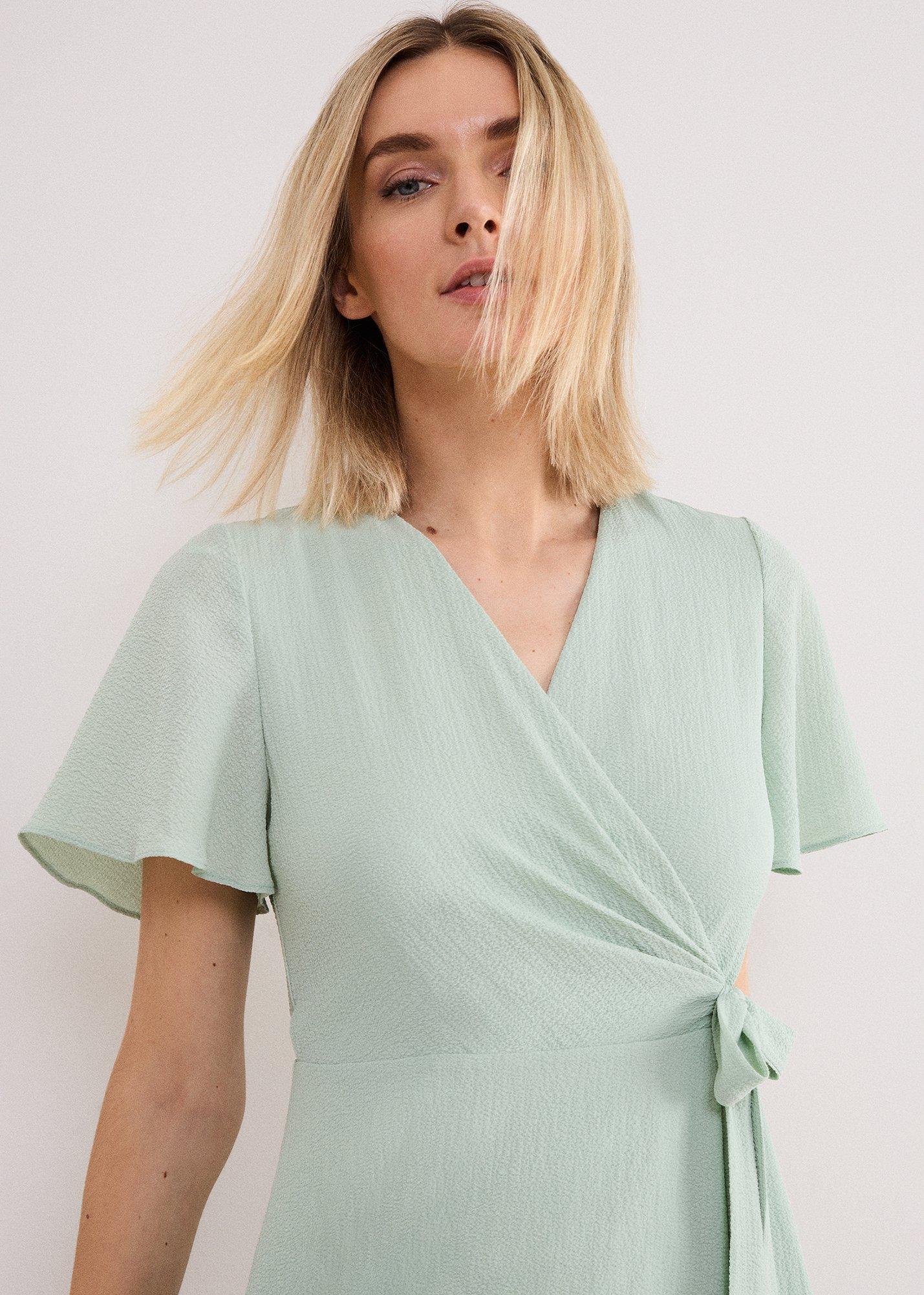 ${product-id}-Petite Julissa Textured Wrap Maxi Dress-Pale Green-${view-type}