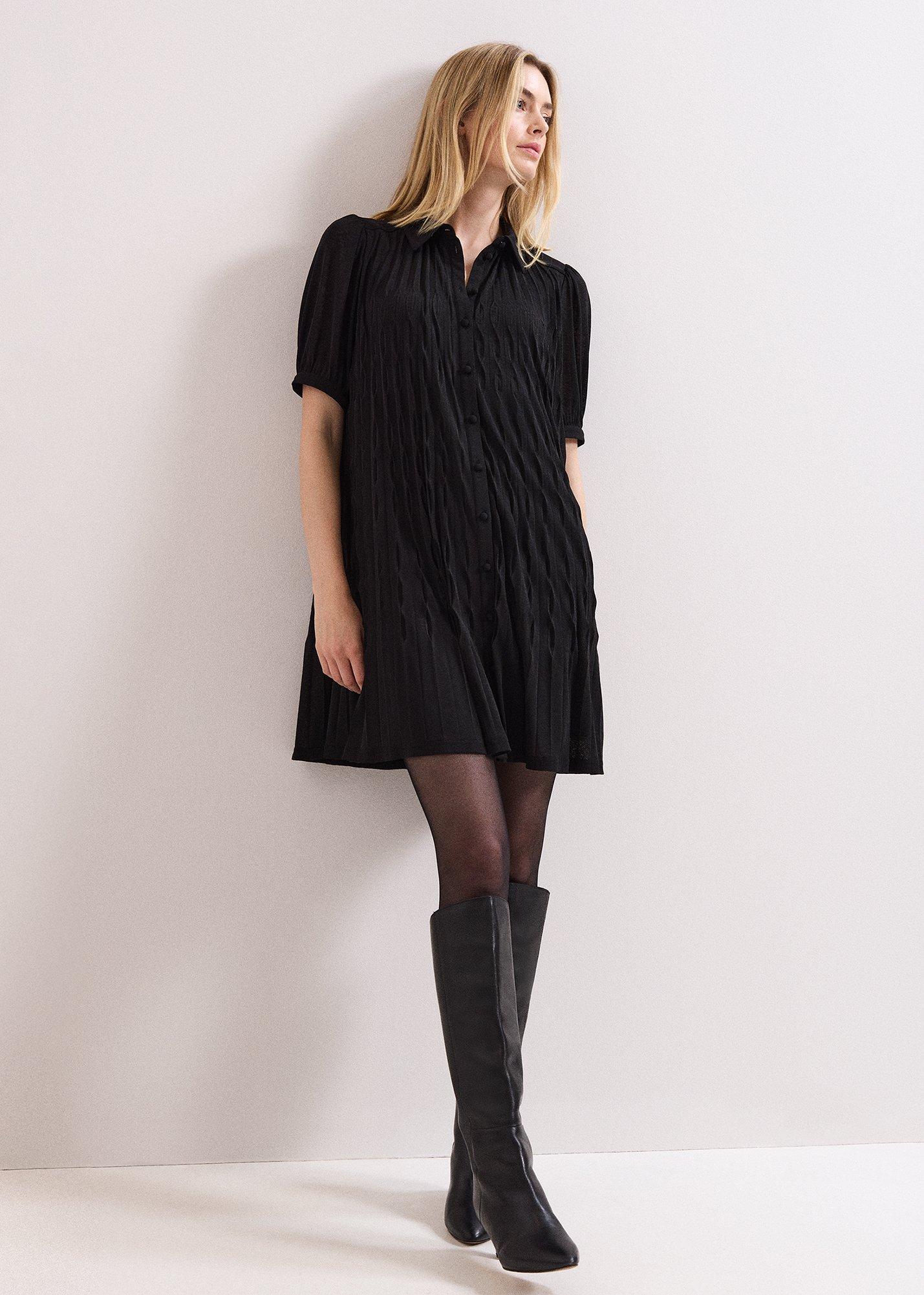 ${product-id}-Pleated Swing Dress-Black-${view-type}