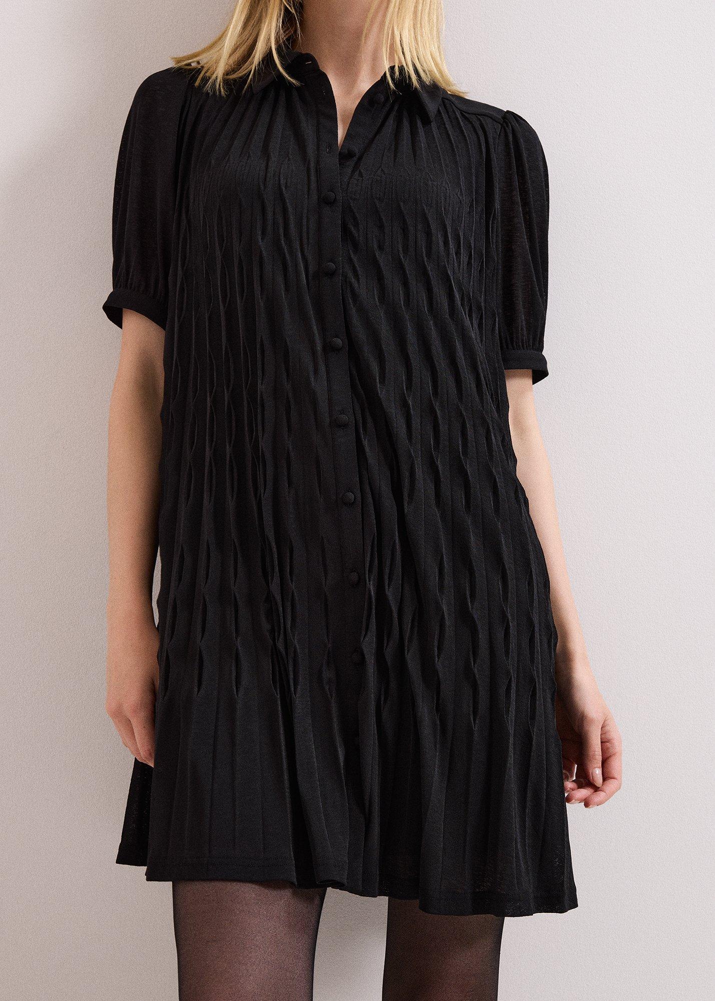 ${product-id}-Pleated Swing Dress-Black-${view-type}
