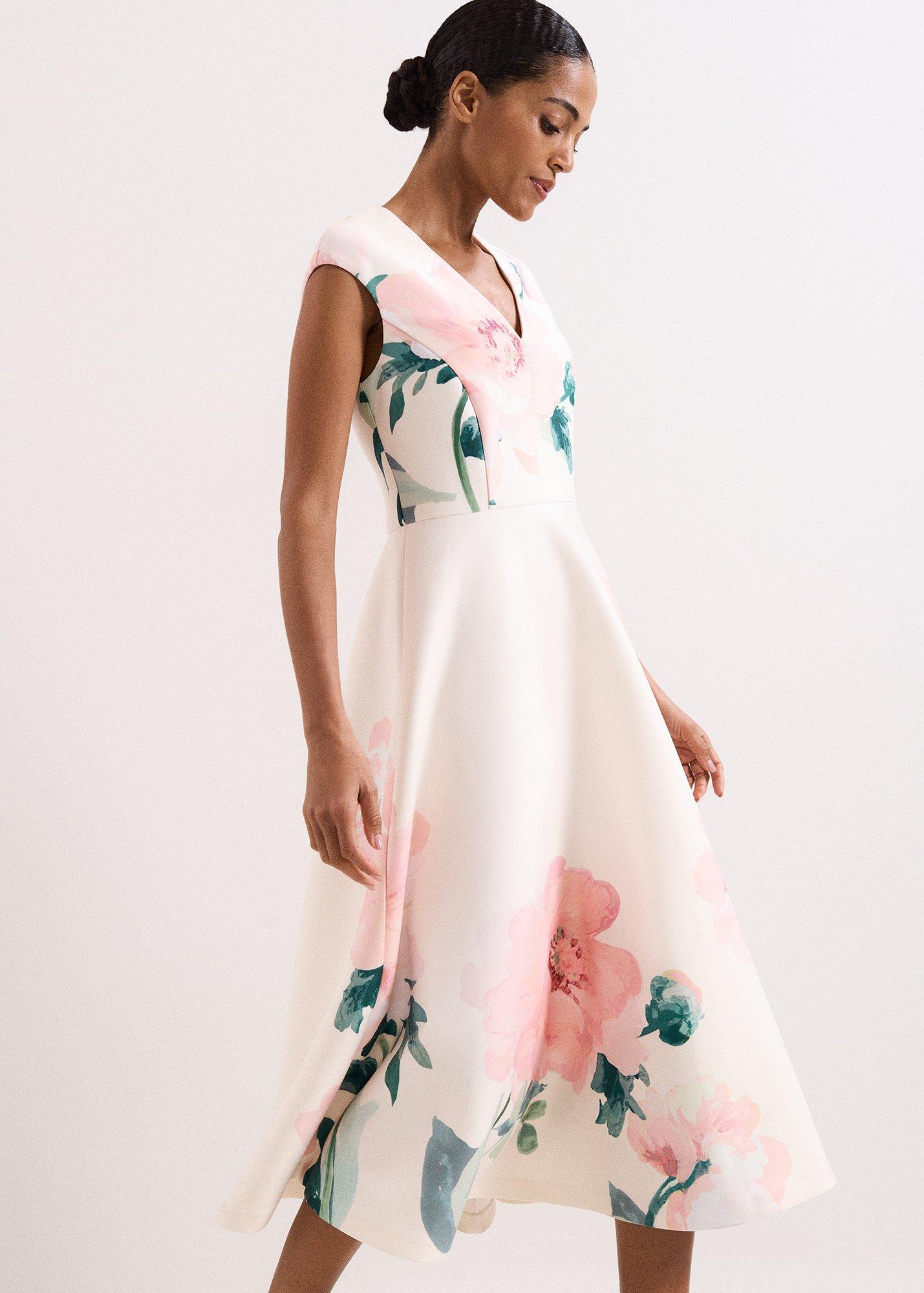Rakhi Scuba Midi Dress