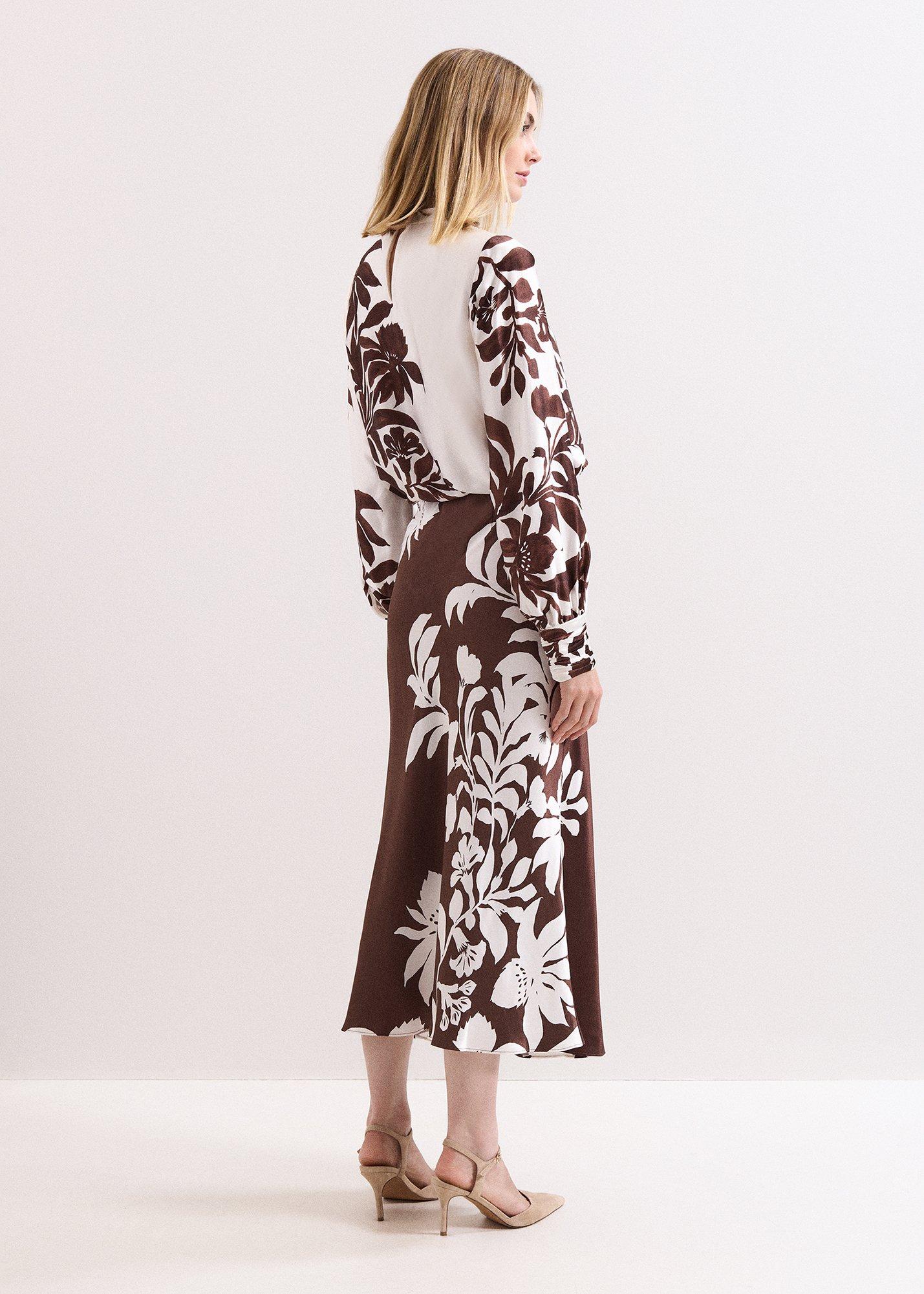 Hattie Satin Midi Skirt