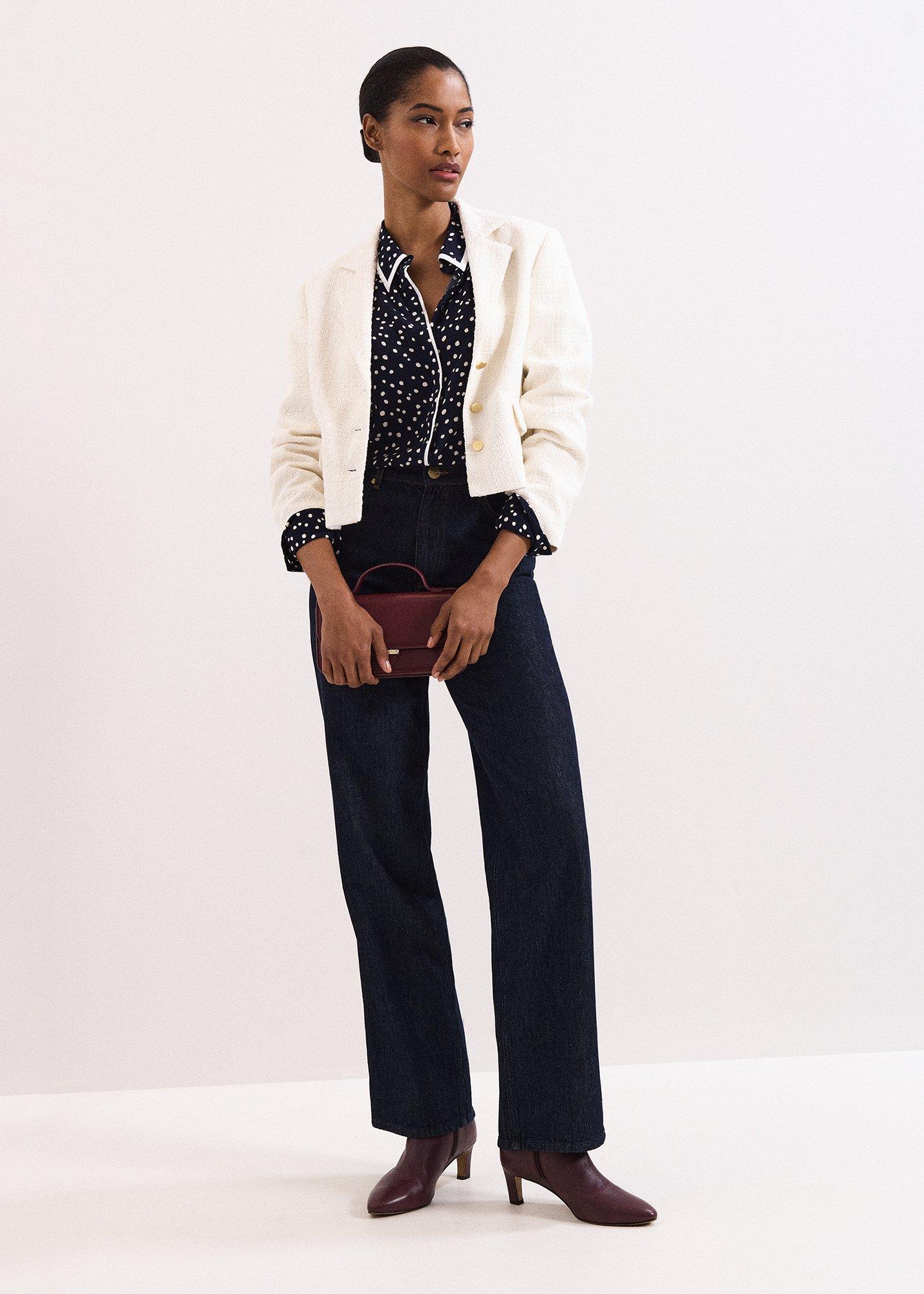 ${product-id}-Rita Spot Print Shirt-Navy/Ivory-${view-type}