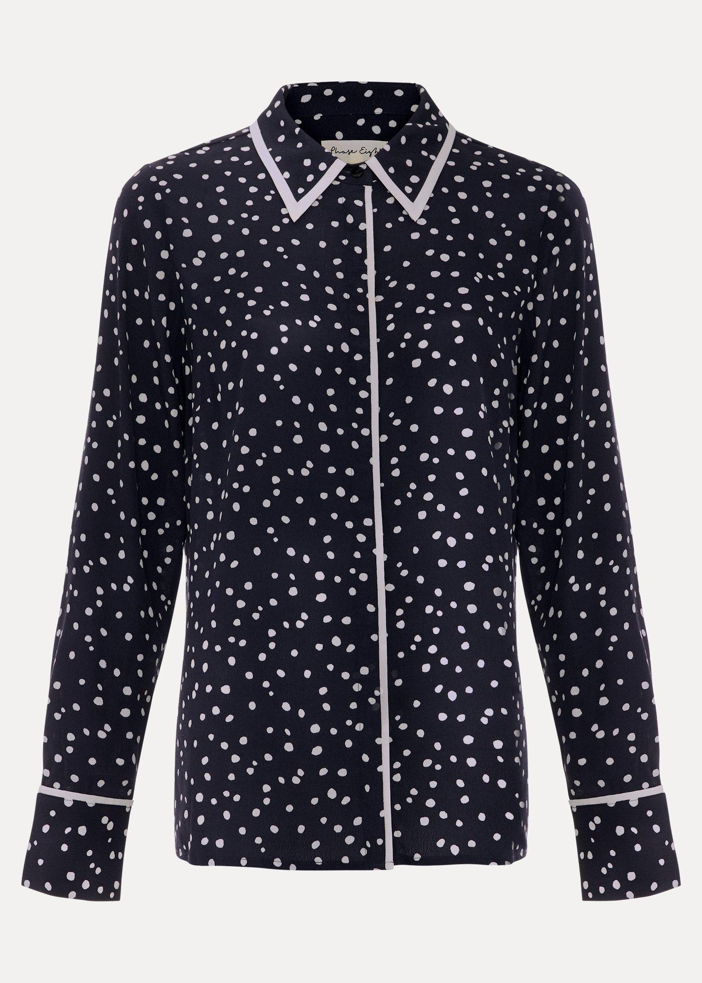 ${product-id}-Rita Spot Print Shirt-Navy/Ivory-${view-type}