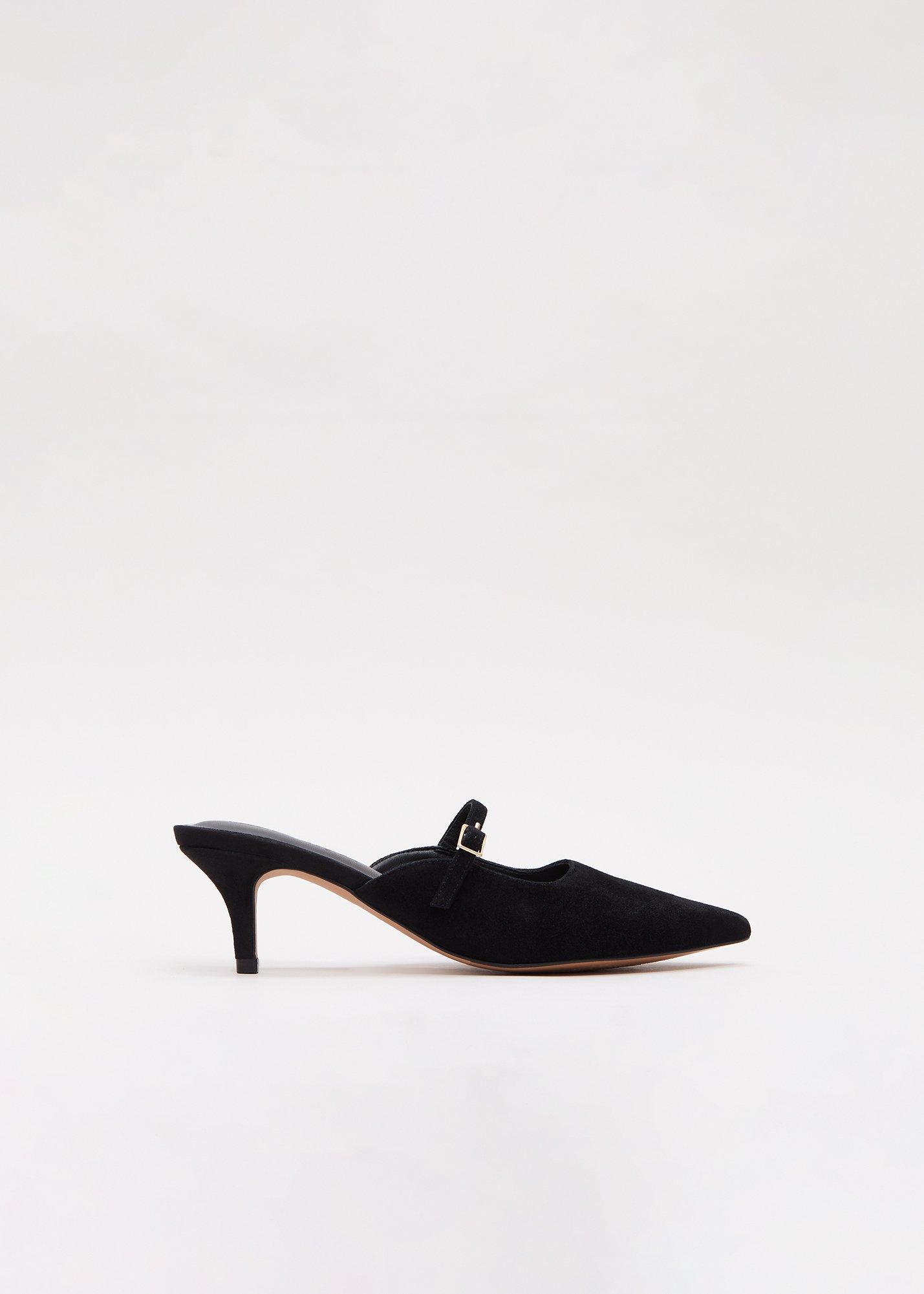 Suede Mary Jane Mule