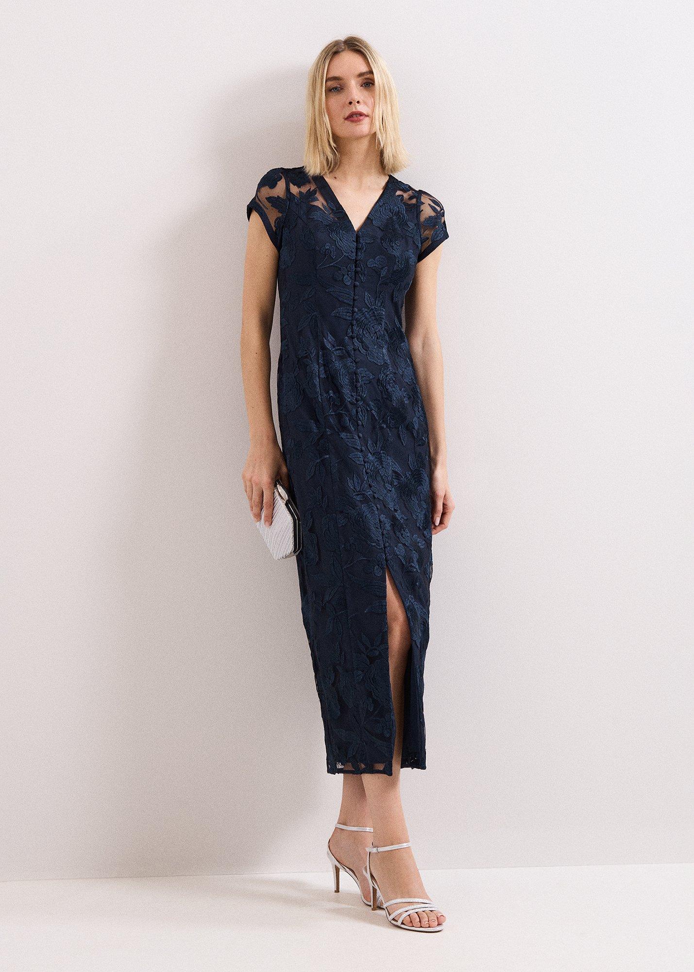 Klaudia Navy Dress