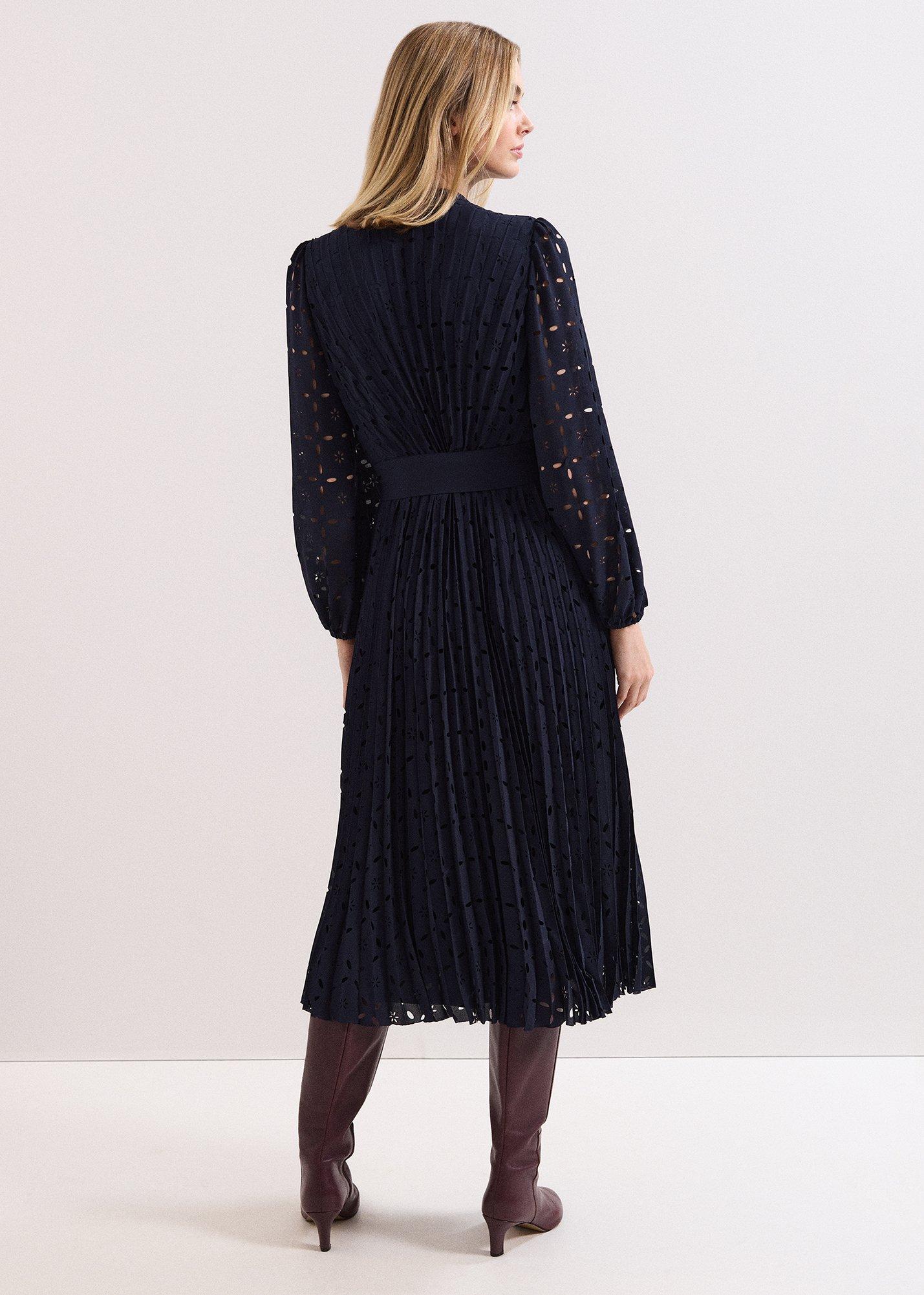 ${product-id}-Marina Navy Laser Cut Midi Dress-Navy-${view-type}