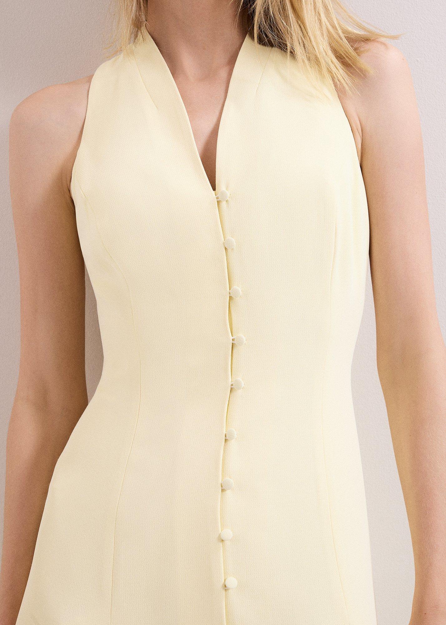 ${product-id}-Greta Yellow Button Tux Midaxi Dress-Pale Yellow-${view-type}