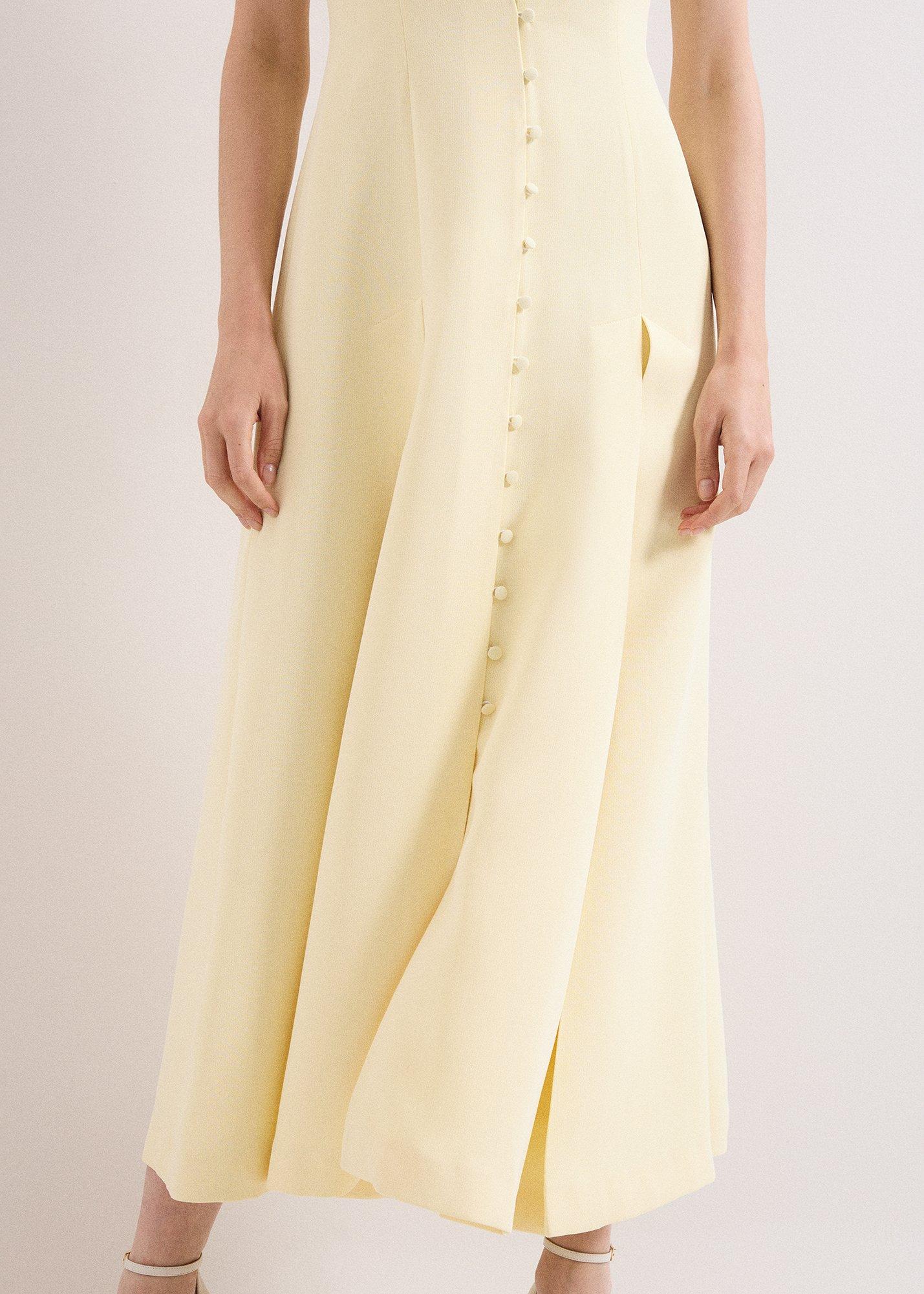 ${product-id}-Greta Yellow Button Tux Midaxi Dress-Pale Yellow-${view-type}