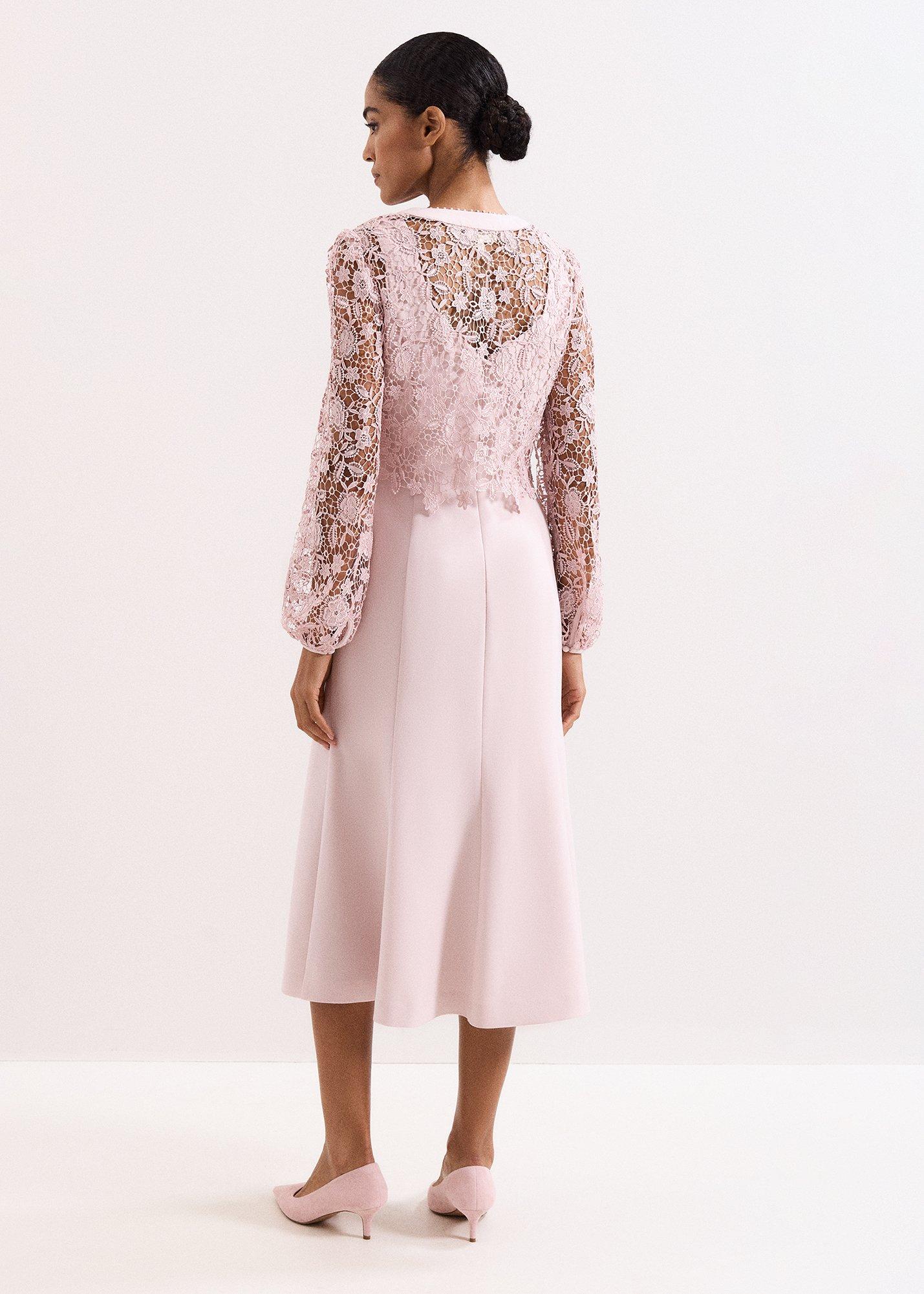 Ayumi Pink Midi Dress