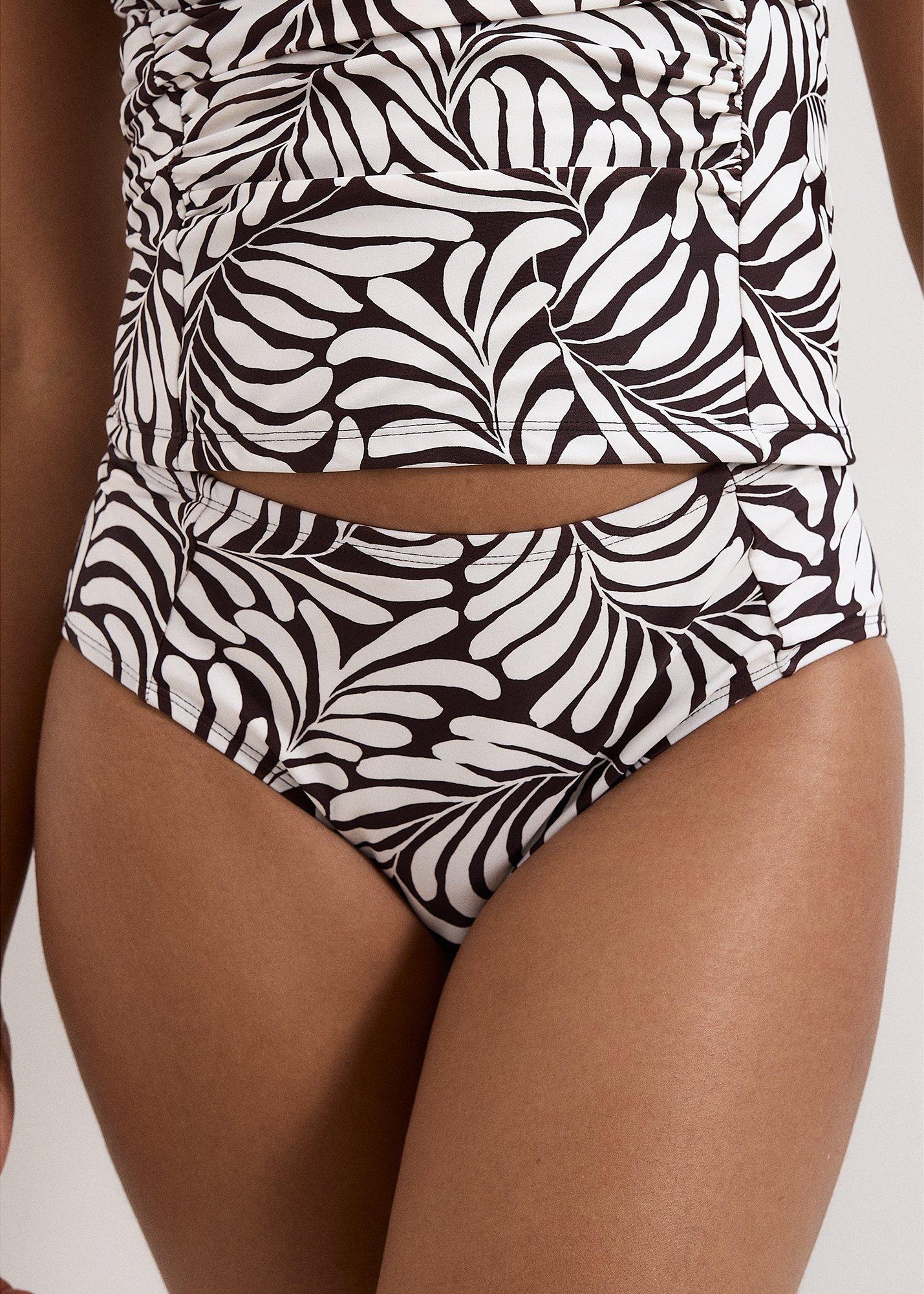 ${product-id}-Rio Leaf Print Tankini Bottom-Brown-${view-type}