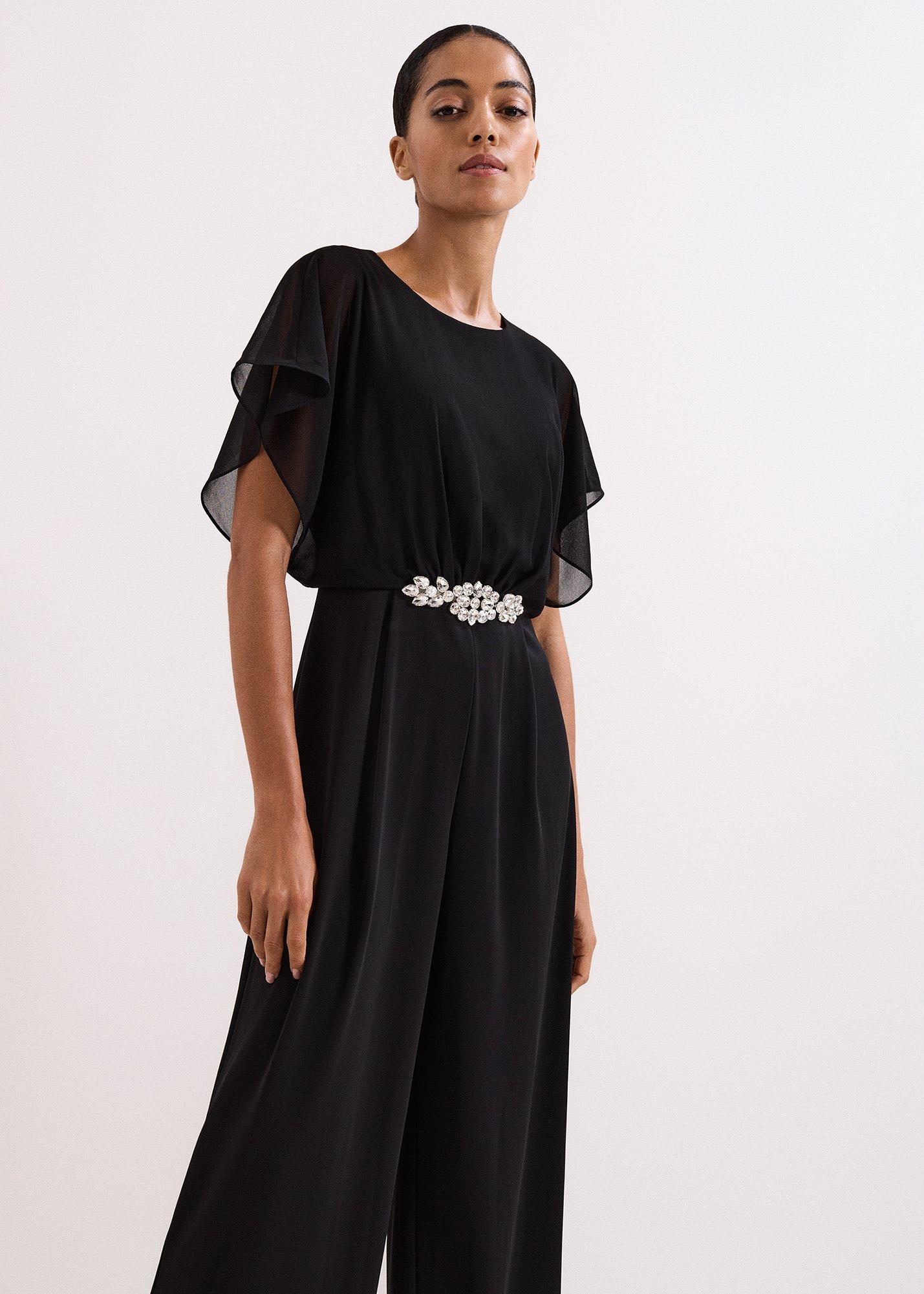 ${product-id}-Velma Black Jewelled Belt Jumpsuit-Black-${view-type}