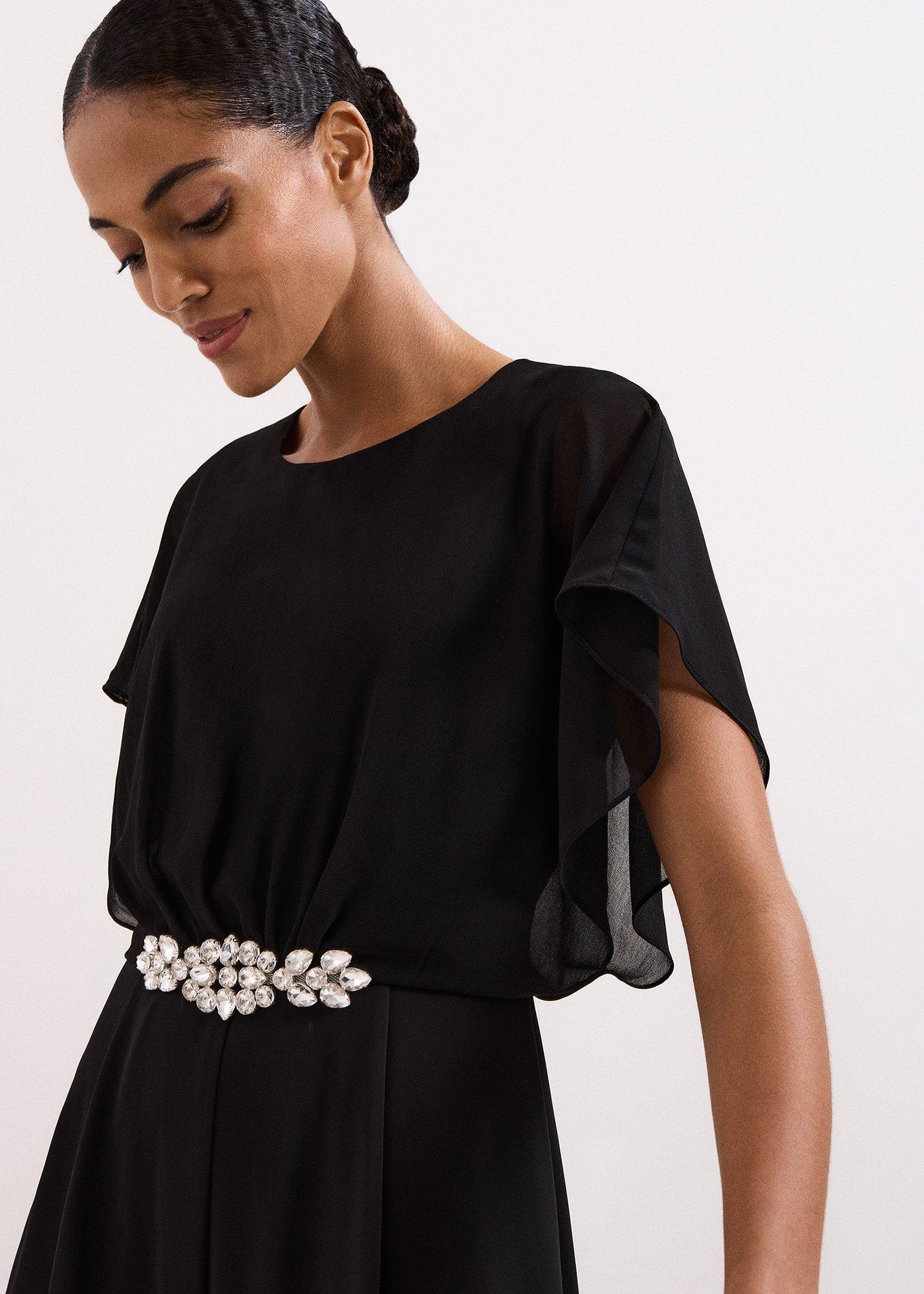 ${product-id}-Velma Black Jewelled Belt Jumpsuit-Black-${view-type}