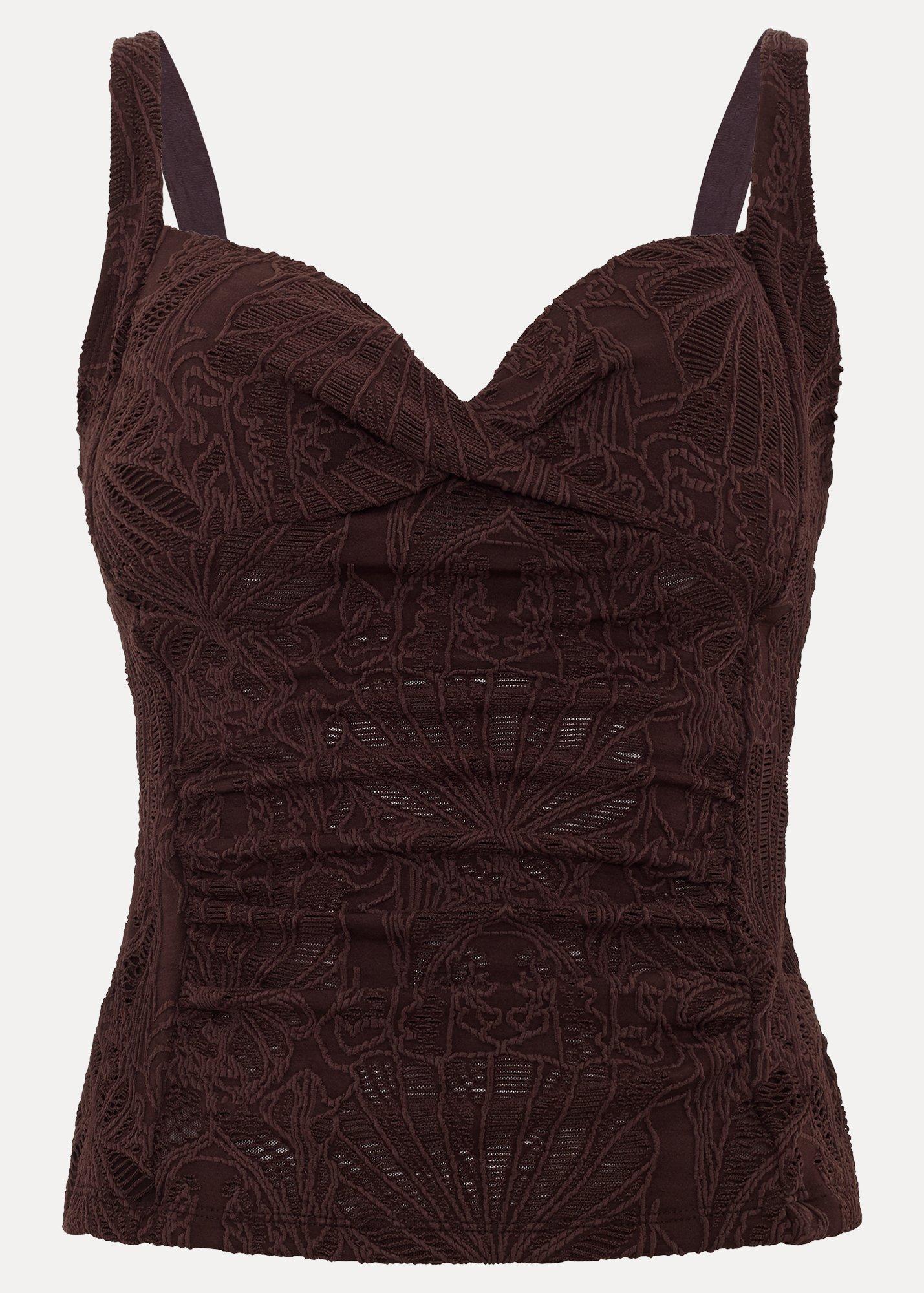 ${product-id}-Chocolate Textured Tankini Top-Brown-${view-type}
