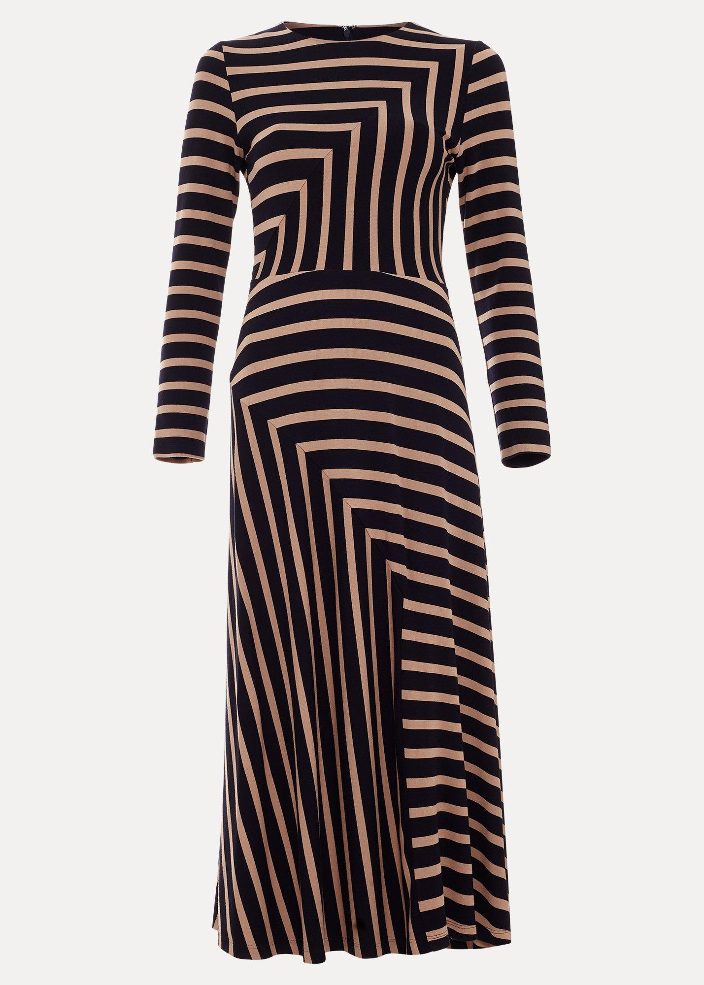 ${product-id}-Petite Mia Stripe Midi Dress-Black Multi-${view-type}
