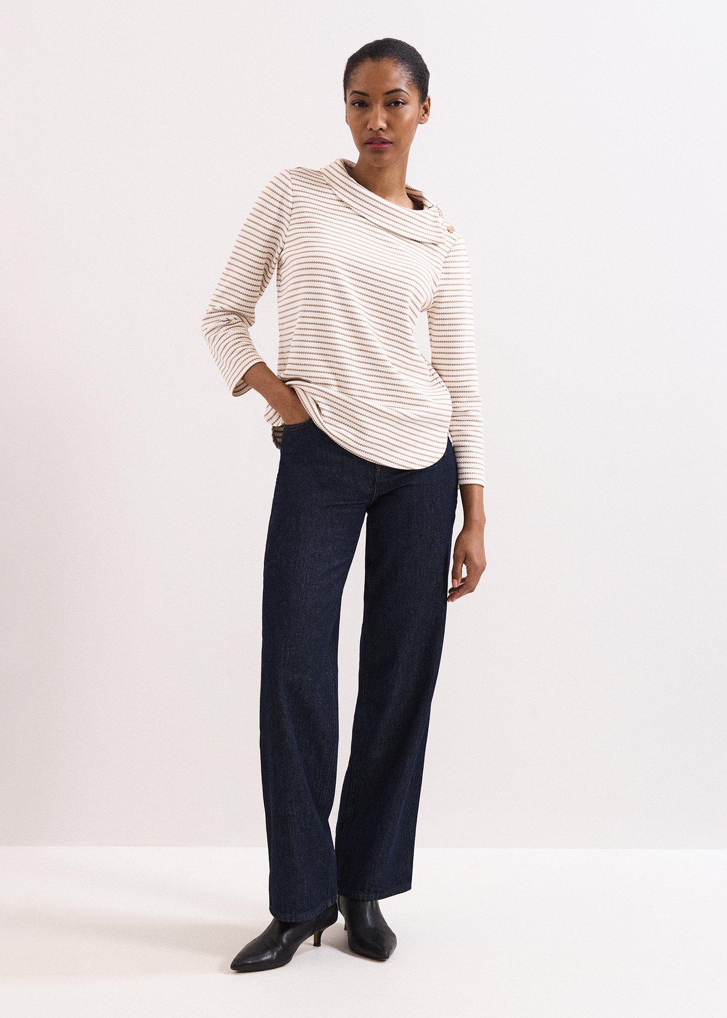 ${product-id}-Remy Stripe Textured Top-Camel-${view-type}