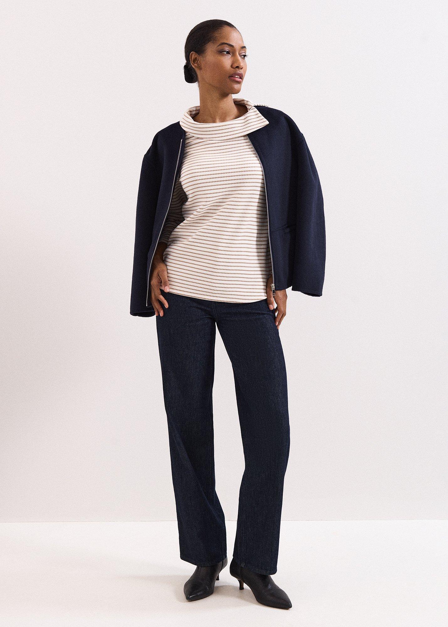 ${product-id}-Remy Stripe Textured Top-Camel-${view-type}
