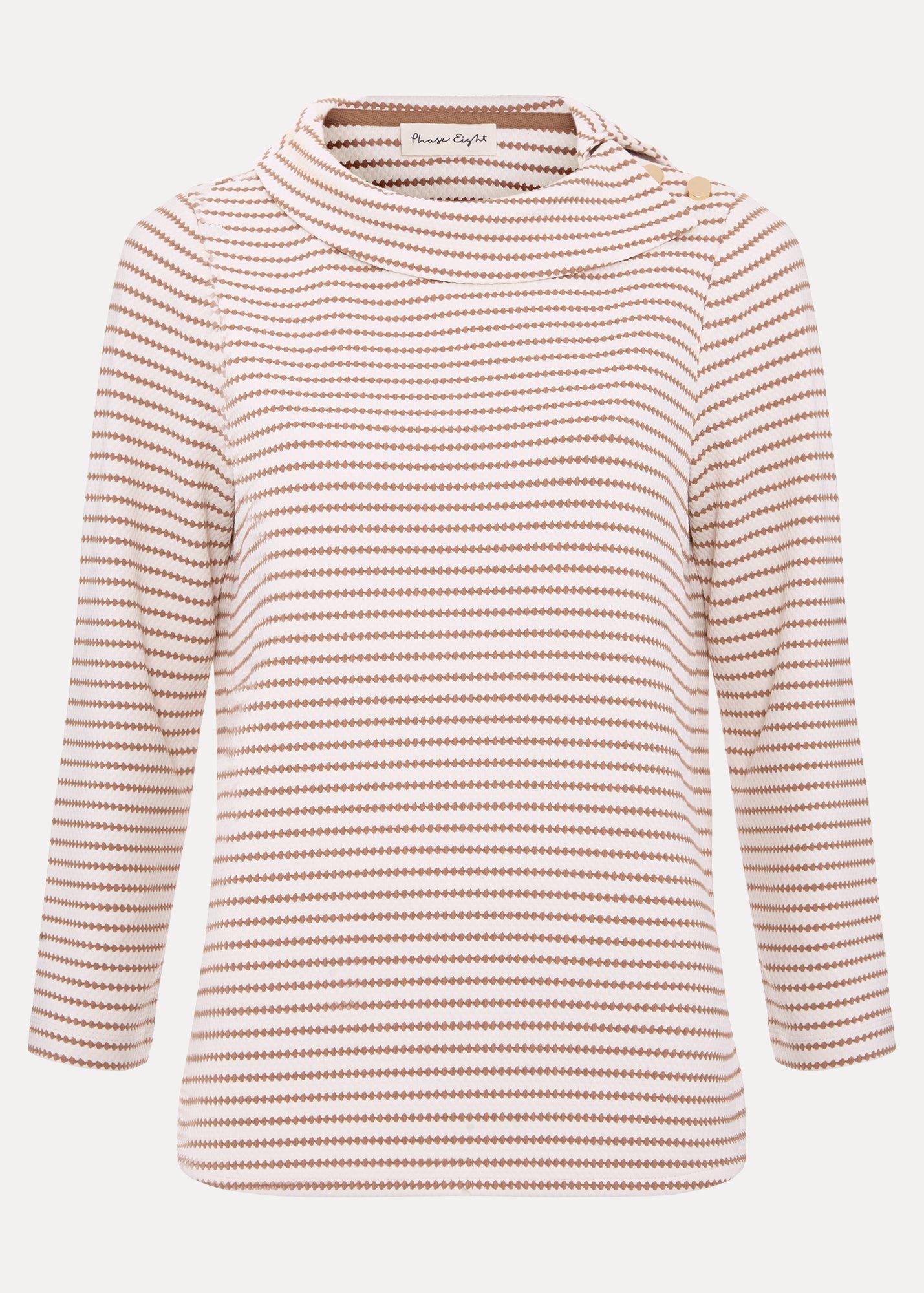 ${product-id}-Remy Stripe Textured Top-Camel-${view-type}