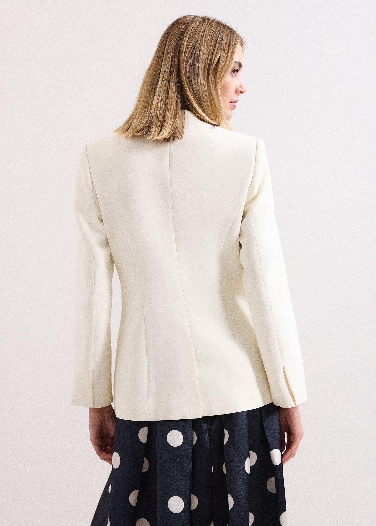Ivory Twill Blazer