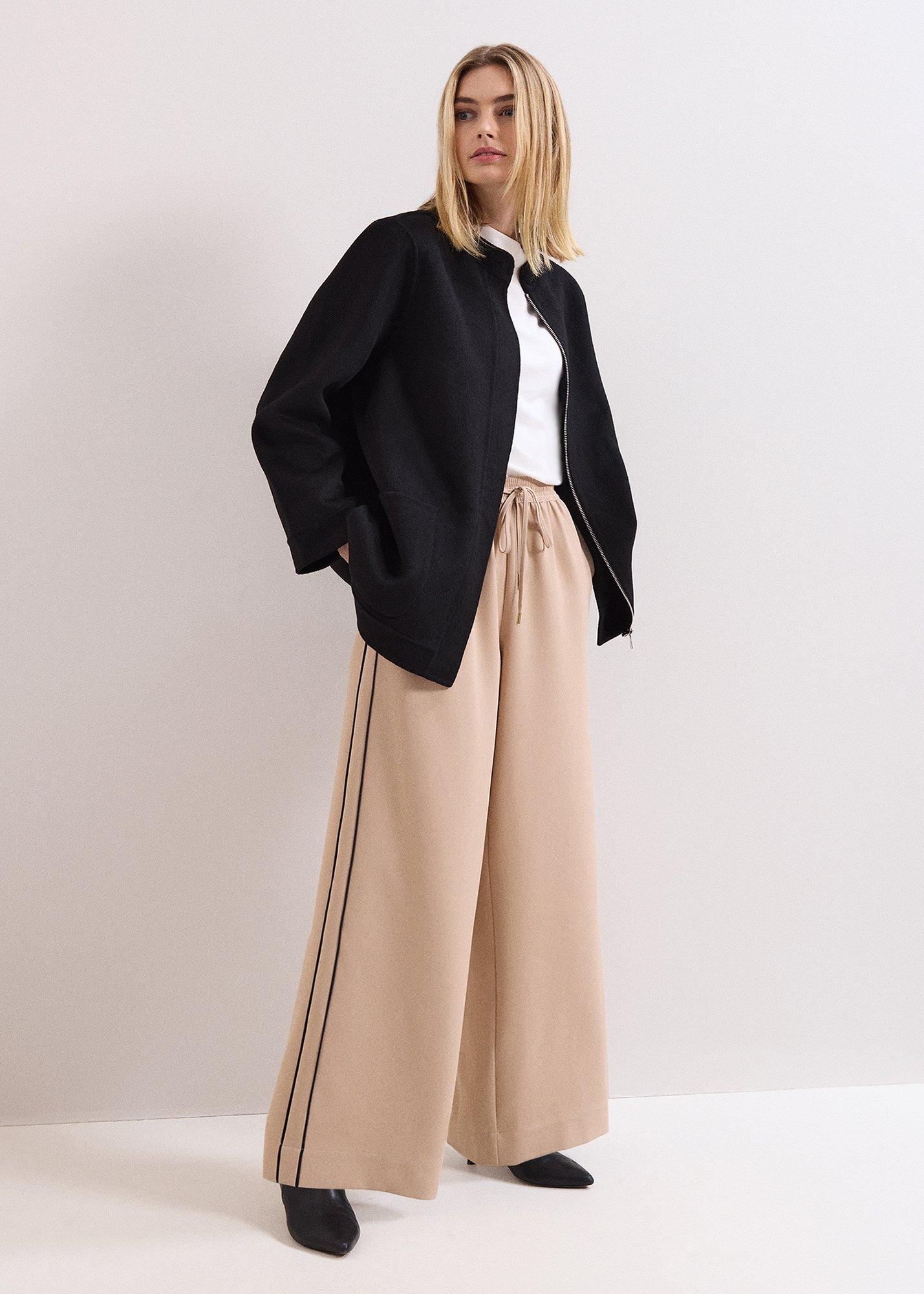 Daria Double Face Wool Swing Coat 