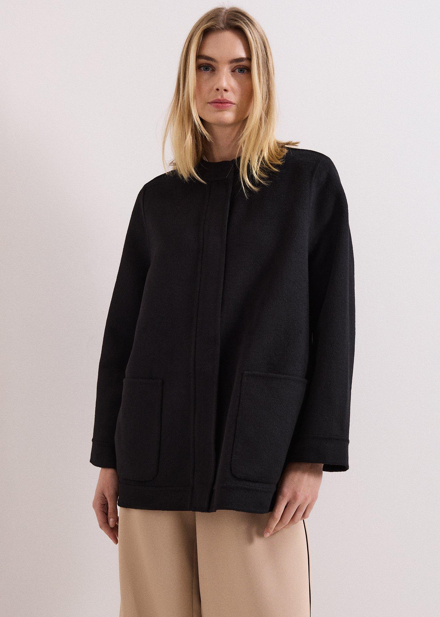 Daria Double Face Wool Swing Coat 