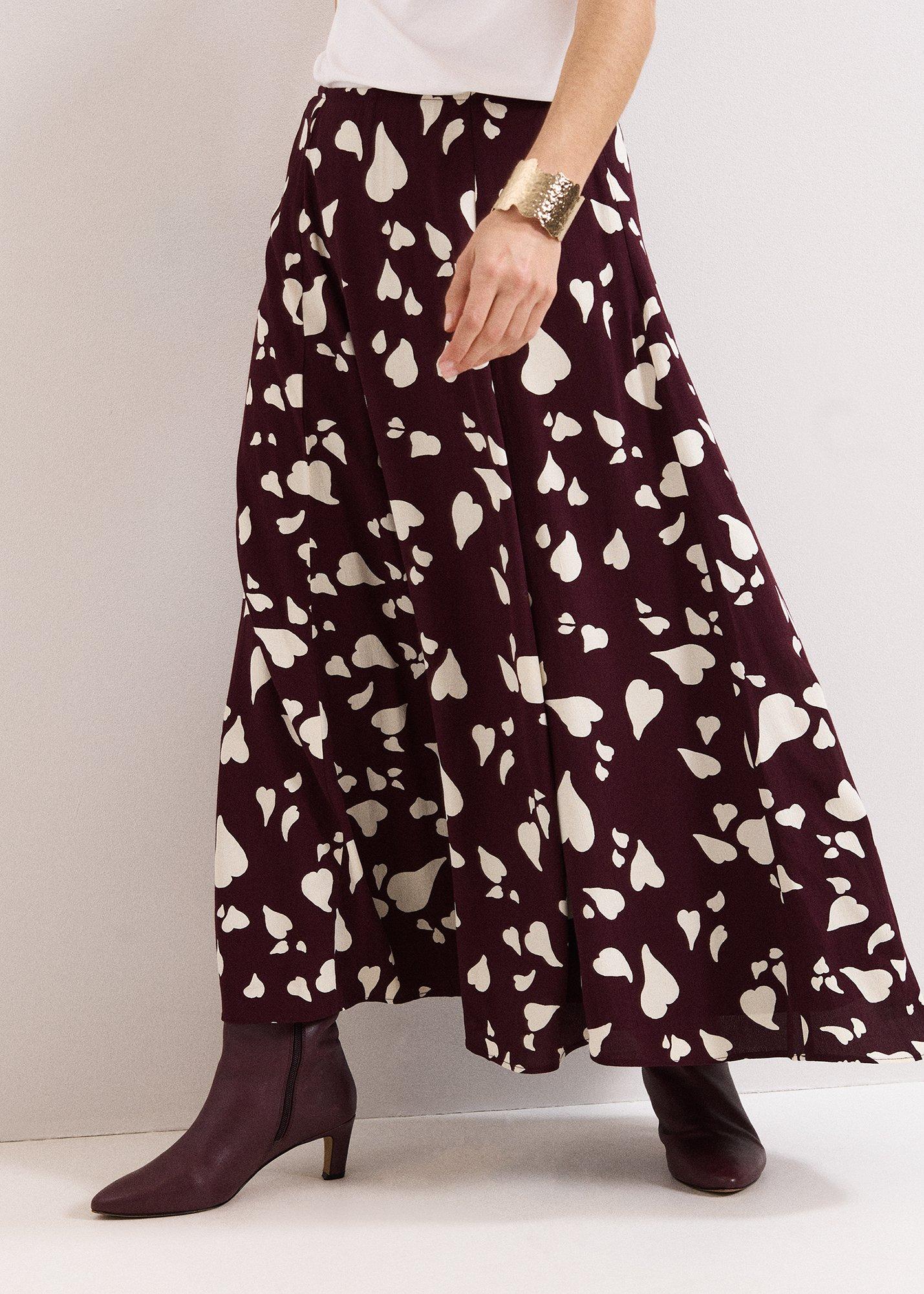 Valentina Heart Print Skirt