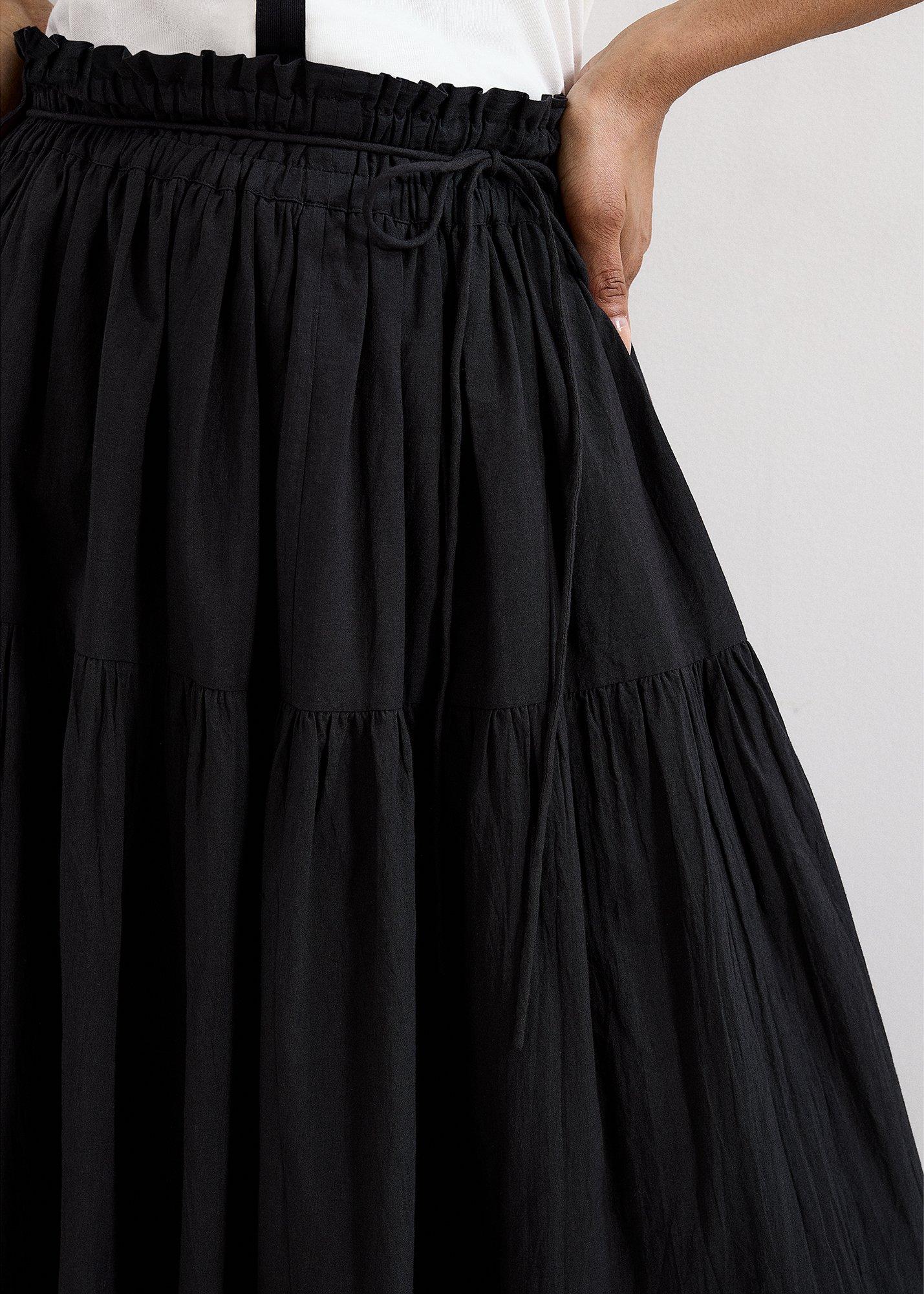 ${product-id}-Alva Cotton Tiered Skirt-Black-${view-type}