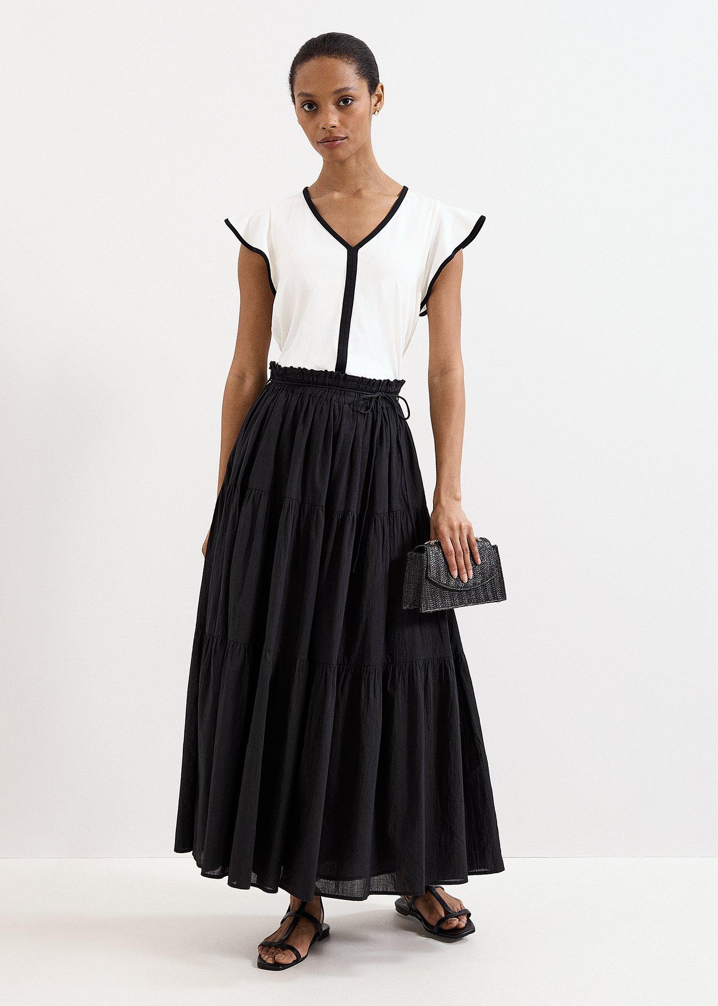 ${product-id}-Alva Cotton Tiered Skirt-Black-${view-type}