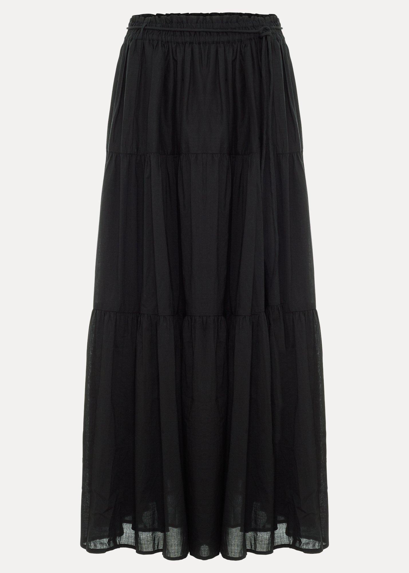${product-id}-Alva Cotton Tiered Skirt-Black-${view-type}