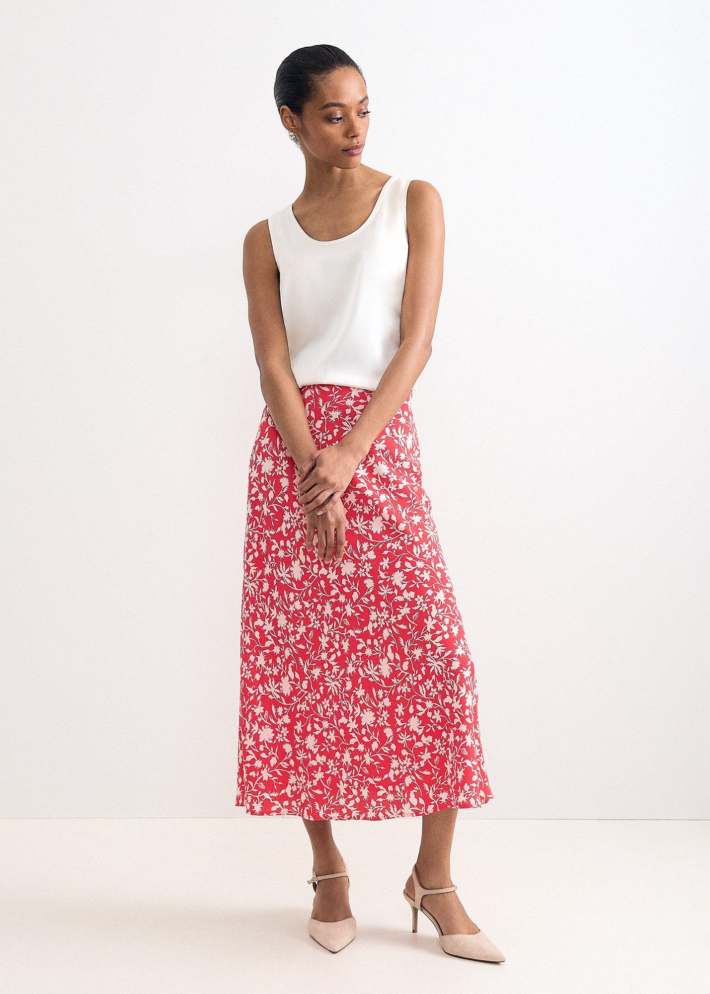 Floral Midi Skirt