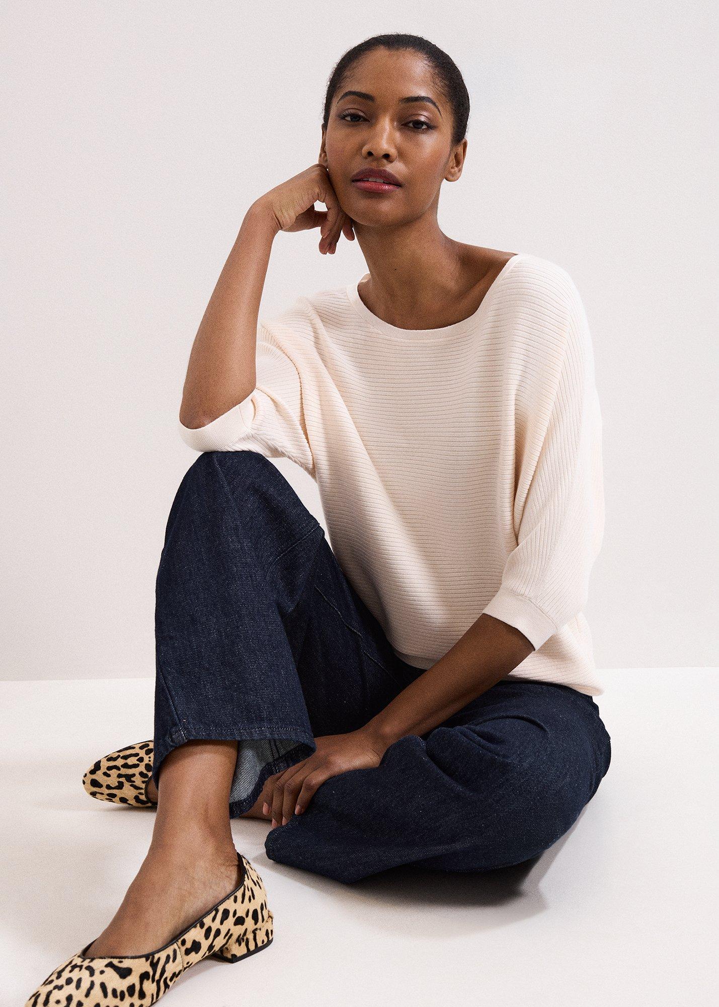 ${product-id}-Giana Ribbed Longer Line Batwing Jumper-Natural-${view-type}