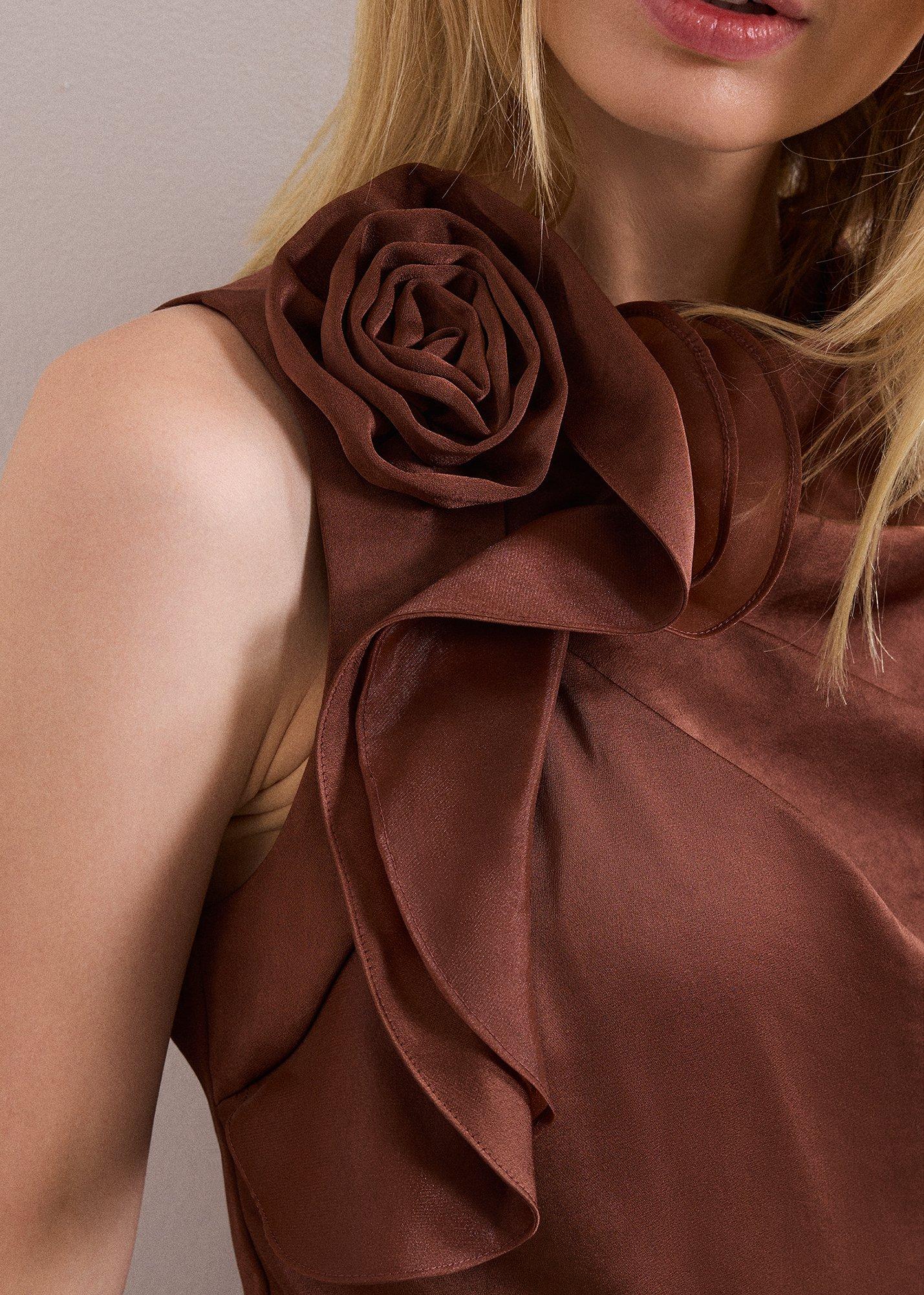 ${product-id}-Elora Brown Corsage Jumpsuit-Brown-${view-type}