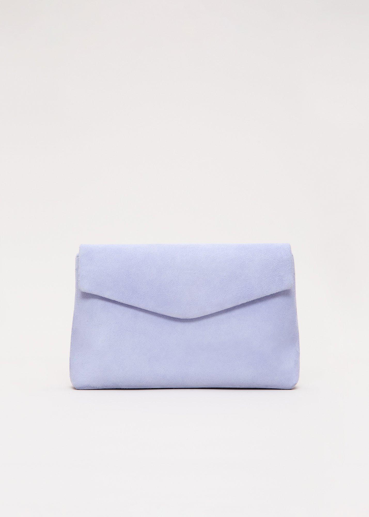 Suede Clutch Bag